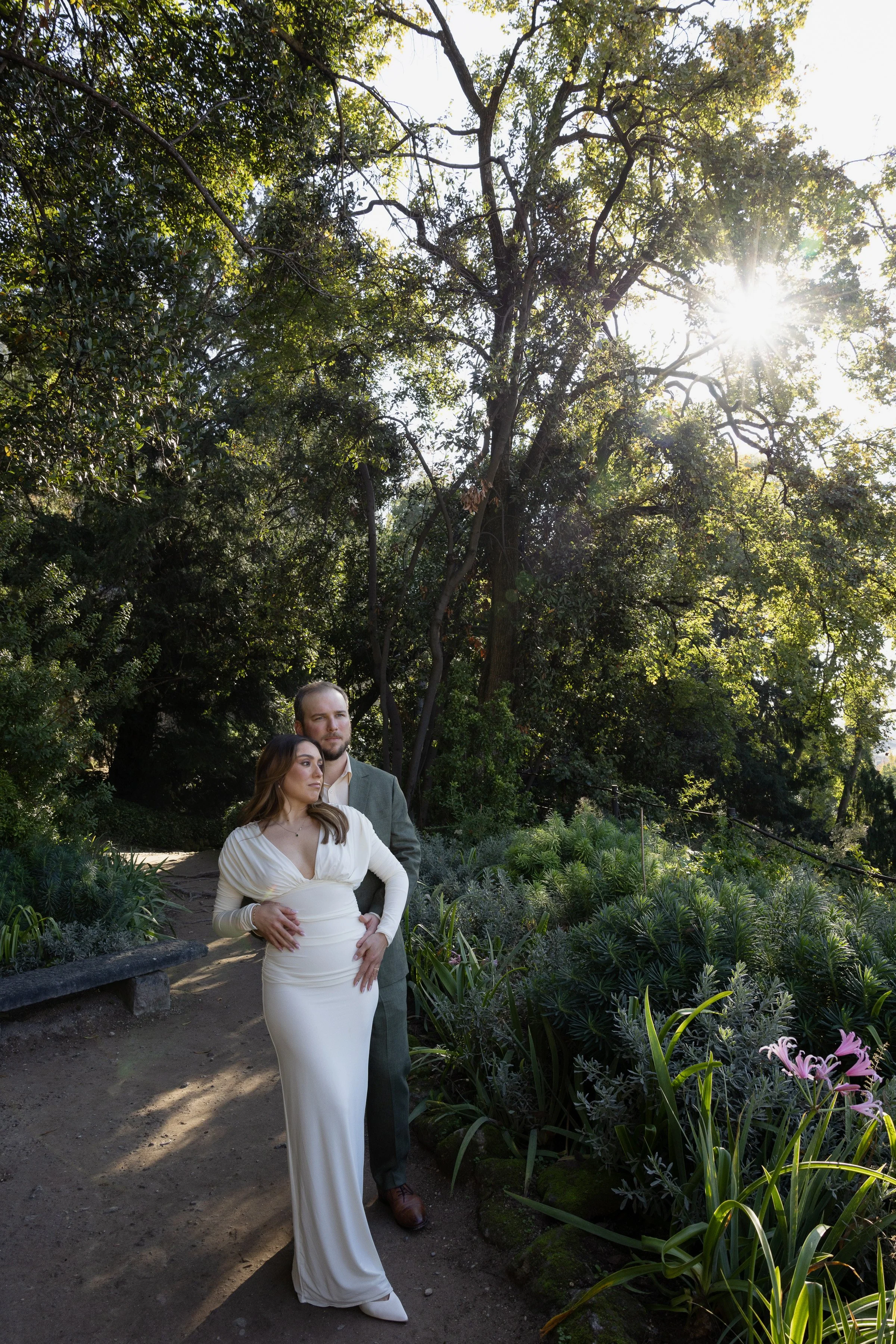 Elegant destination engagement photography in Verona, Italy with natural golden light