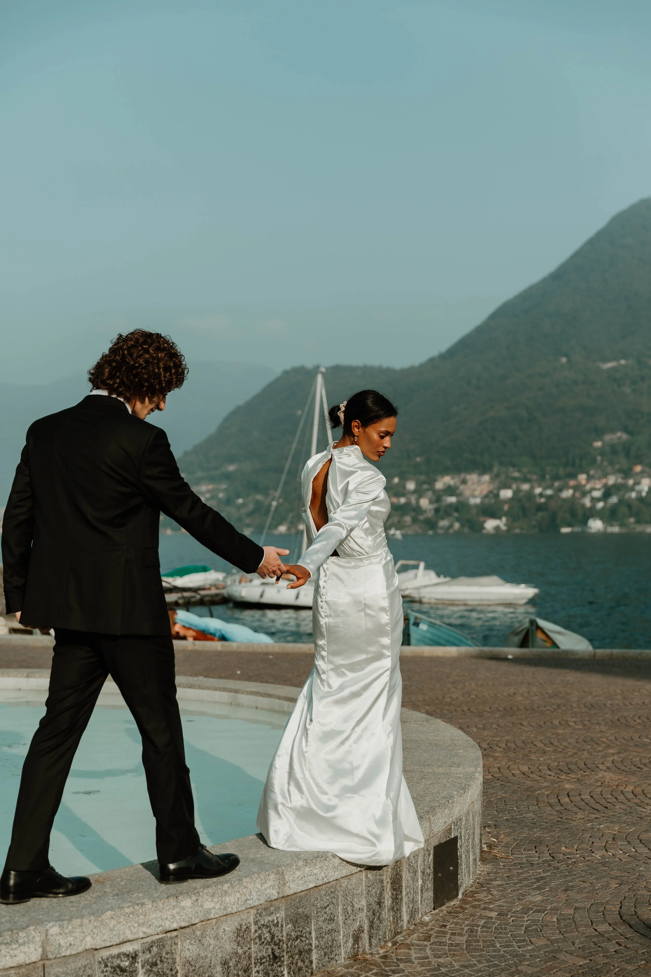 A Lake Como Elopement in Cernobbio, Italy