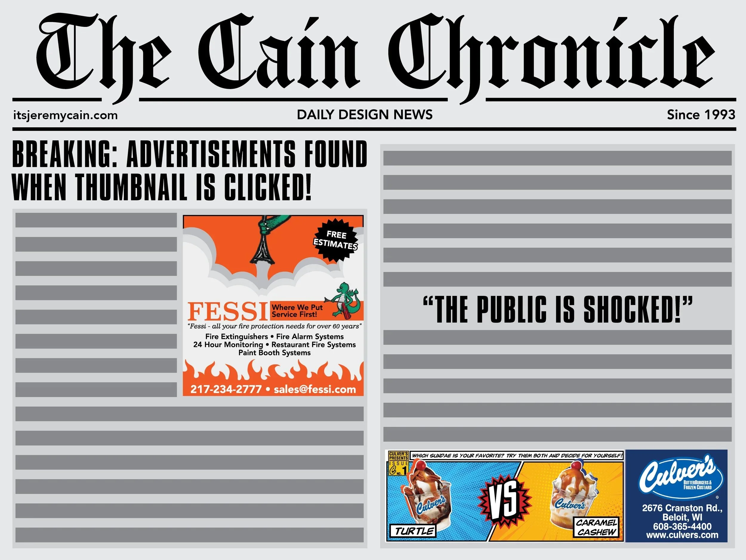 Newspaper Advertisements