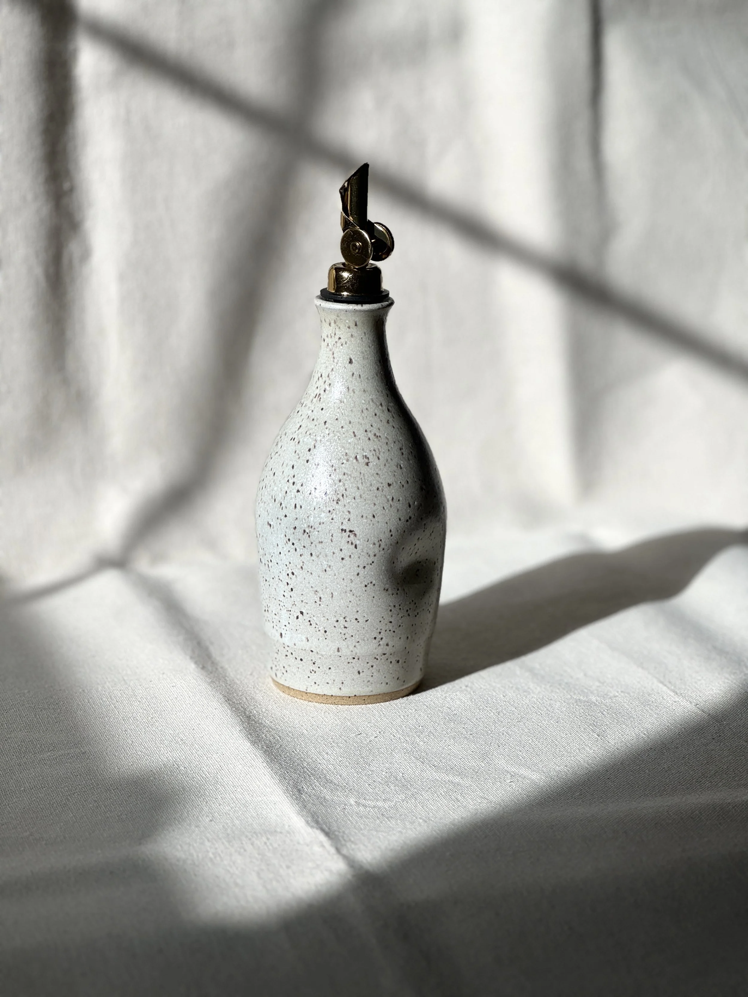 Oil Cruet in Winter White