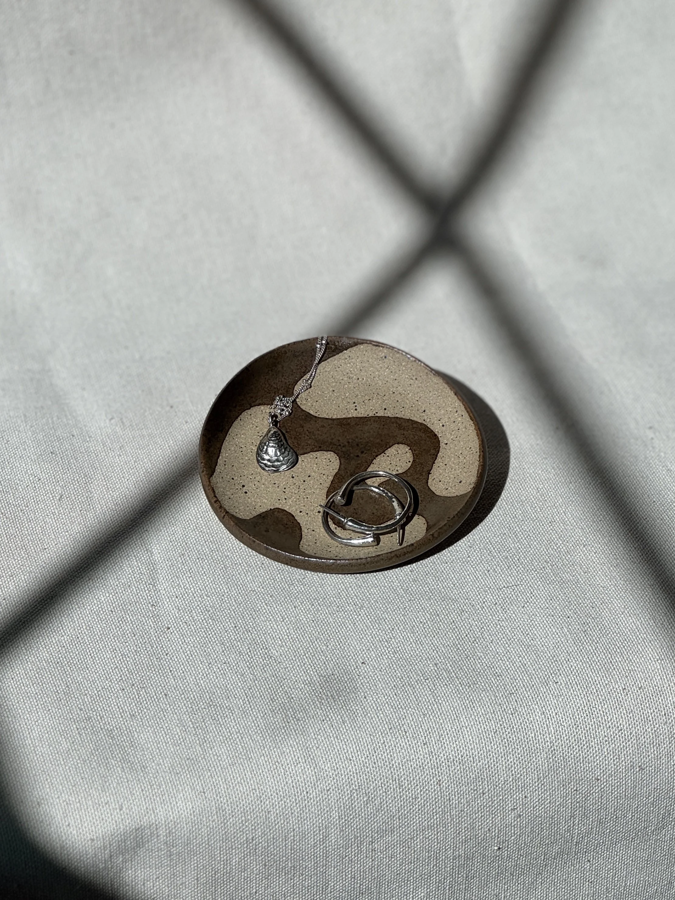 Catch-All Dish in Bark Abstract