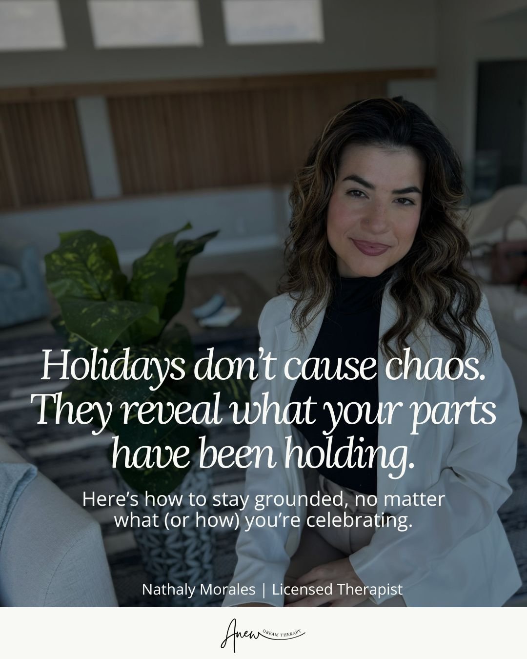 The holidays don&rsquo;t just bring people together, they bring your parts together.

The anxious one.
The over-functioning one.
The one who keeps the peace.
The one who wants to run.

If you&rsquo;ve ever wondered, &ldquo;Why do I feel so activated 