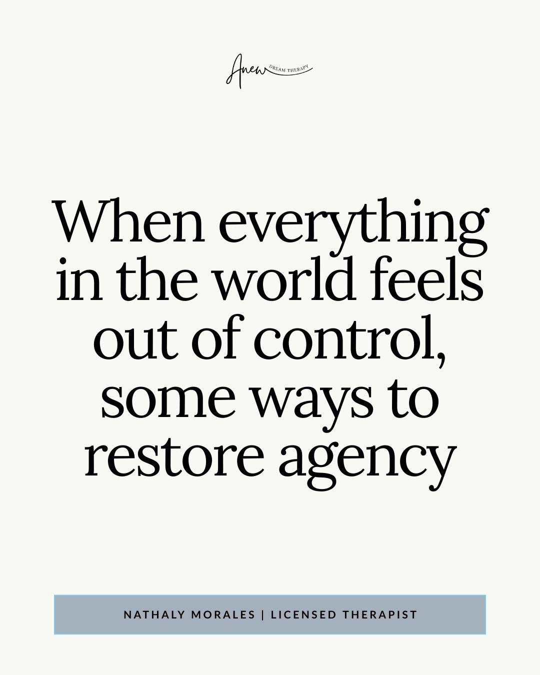 A lot of people are carrying a quiet sense of hopelessness right now not because they don&rsquo;t care, but because everything feels too big to touch.

When the system feels overwhelming, the nervous system looks for something smaller, closer, and re