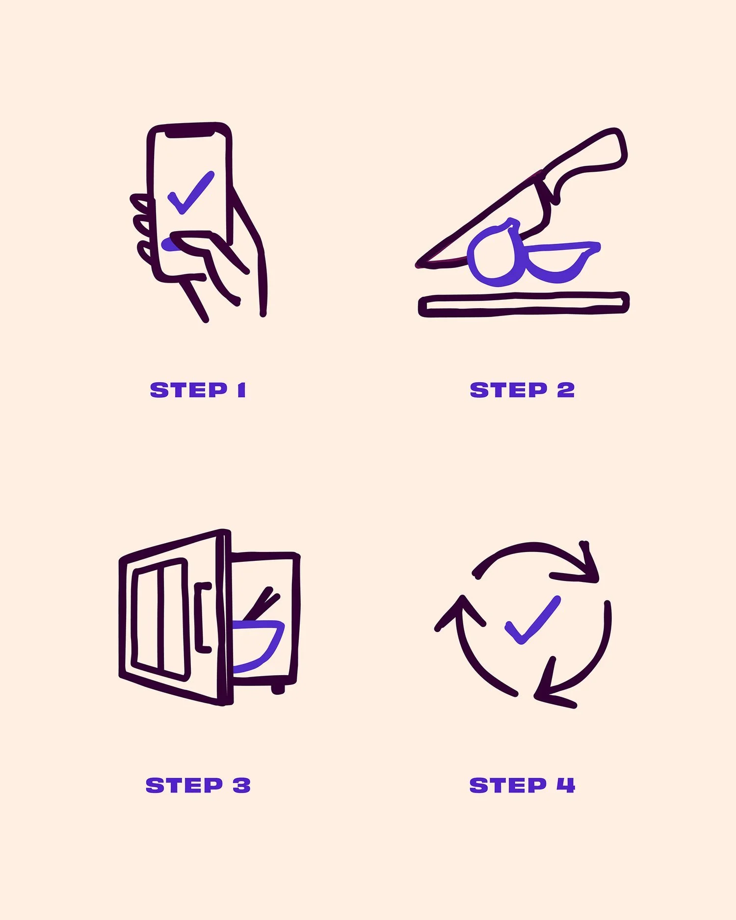 Typothesis Chekt Food Lockers Brand Identity Branding Design Icons Iconography Illustration