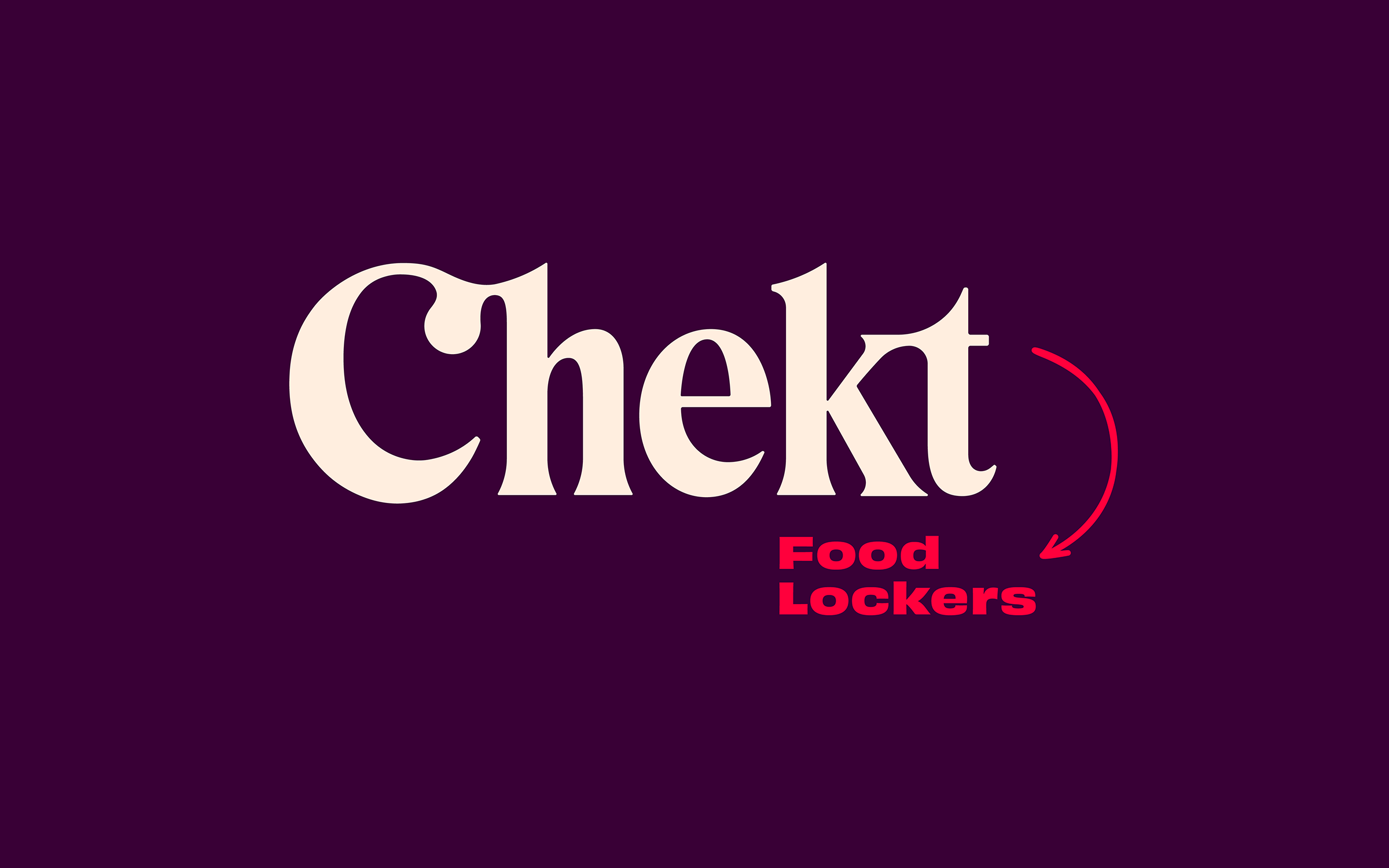 Typothesis Chekt Food Lockers Brand Identity Branding Logo Design Ligature
