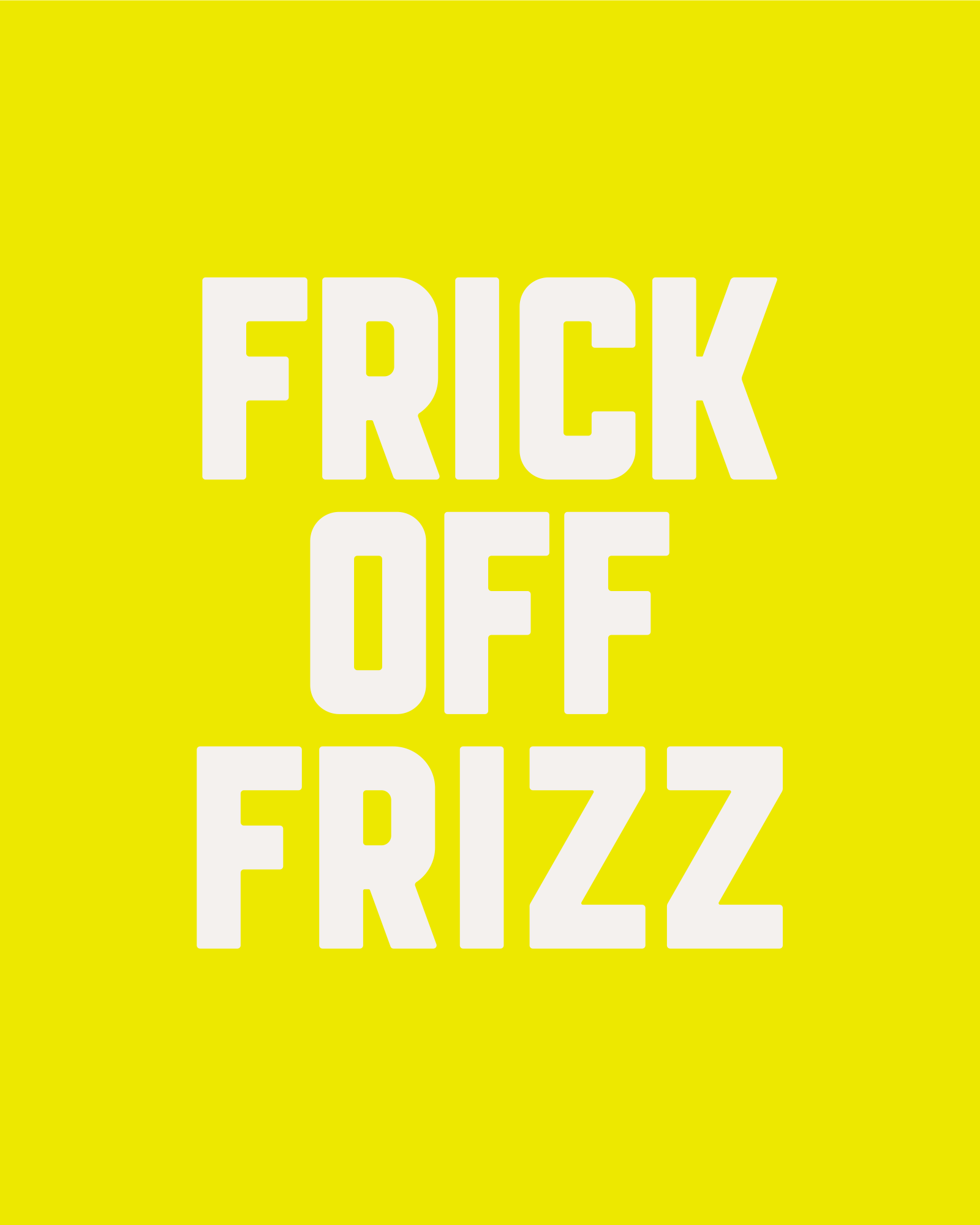 Typothesis Gussi Haircare Packaging Design Brand Identity Frick Off Frizz Typography Animation