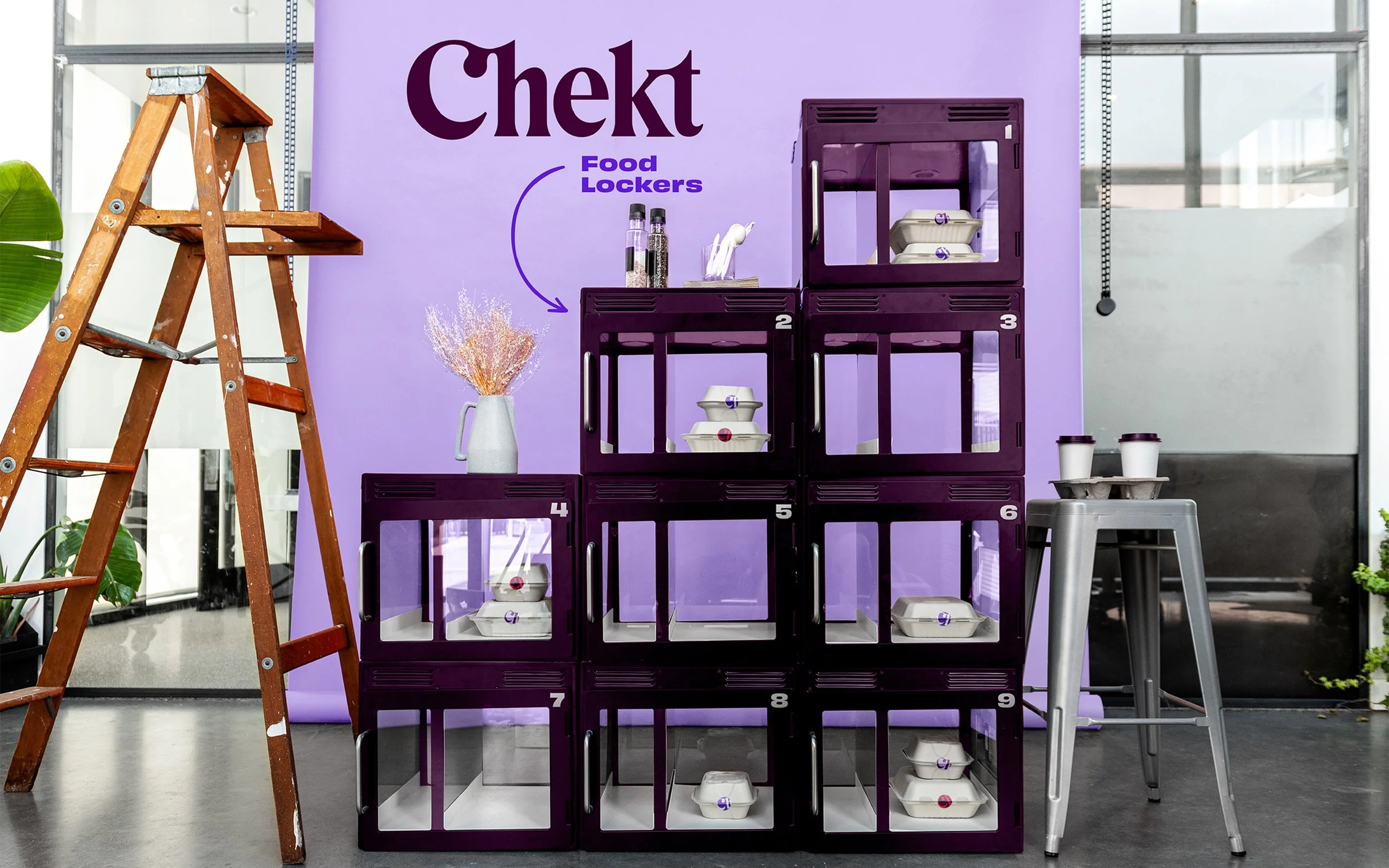 Typothesis Chekt Food Lockers Brand Identity Branding Design