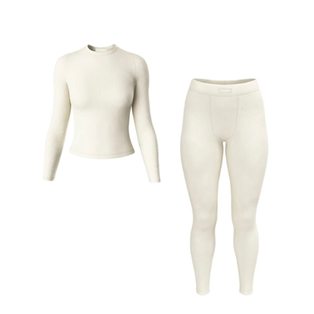 Crème Legging Set