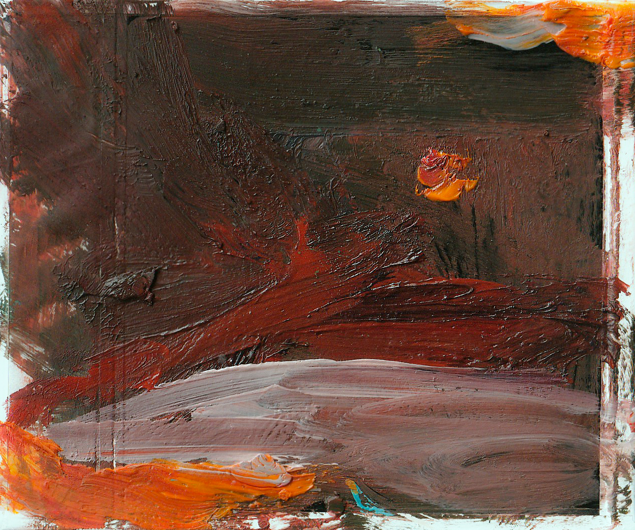 last goodbye (oil on polaroid)