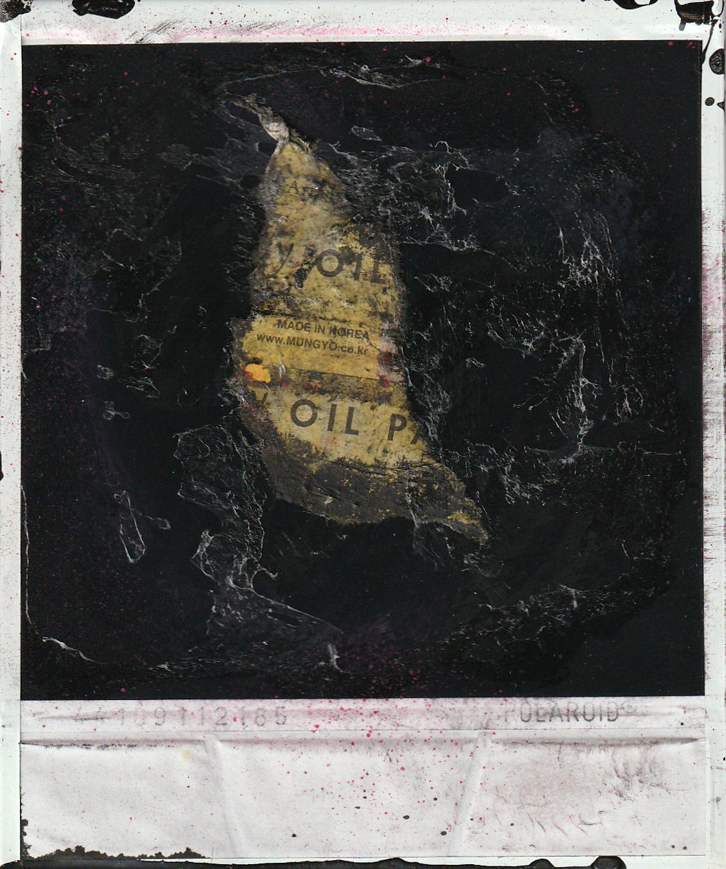 MADE IN KOREA (mixed media on polaroid)