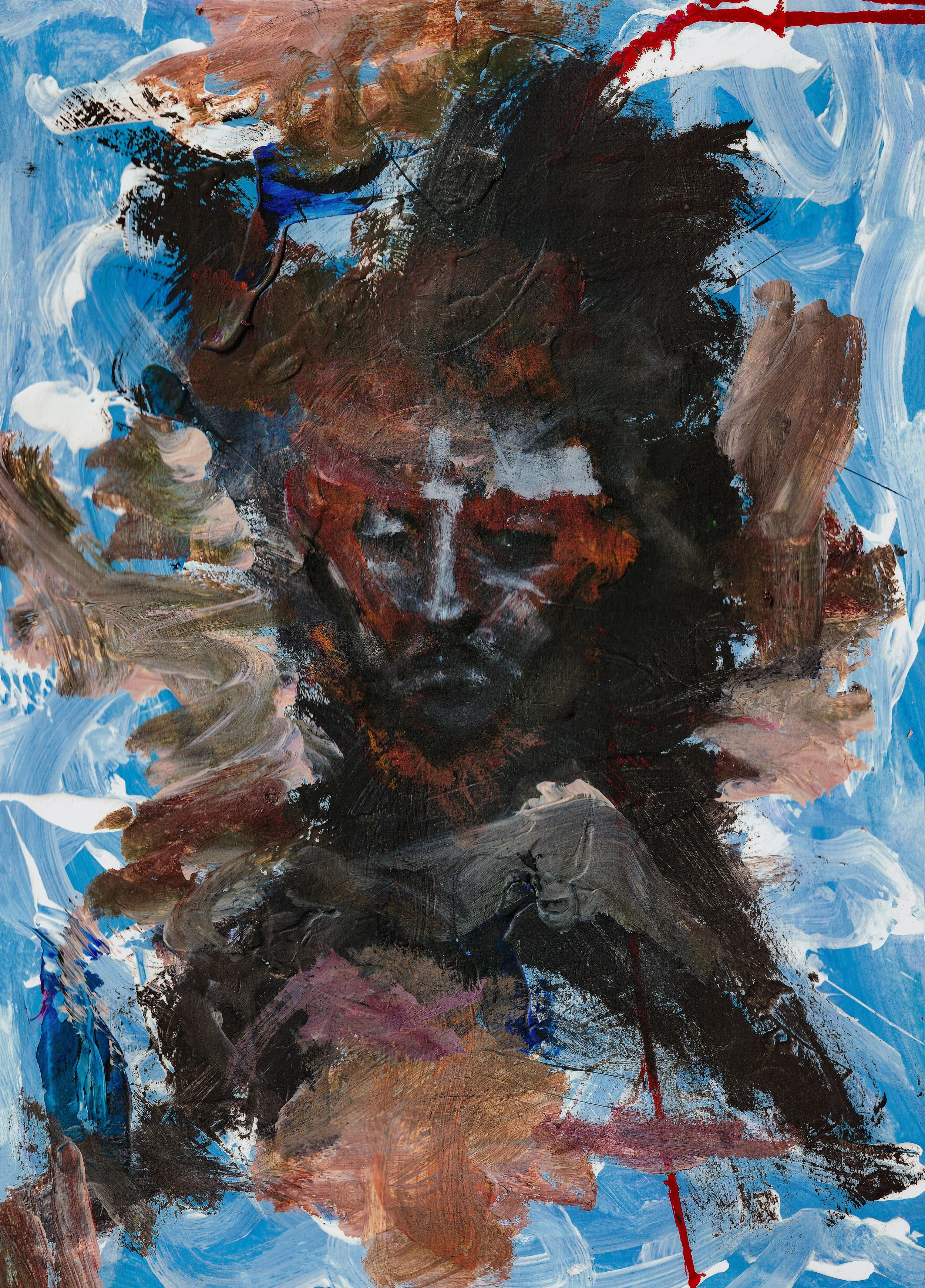 plotting against (oil & acrylic paint, charcoal, ink on paper)