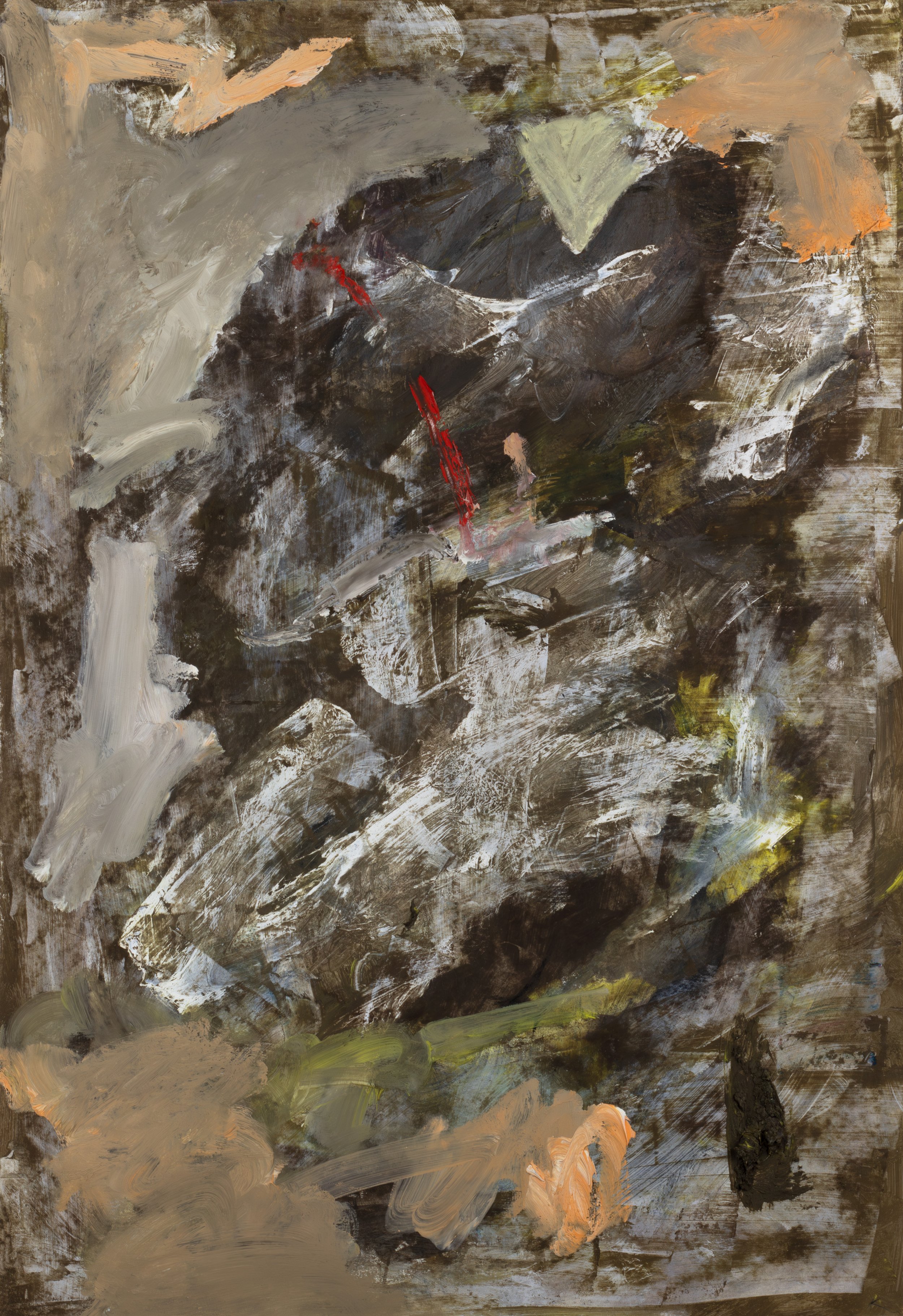 nuclear bomb (oil on paper)