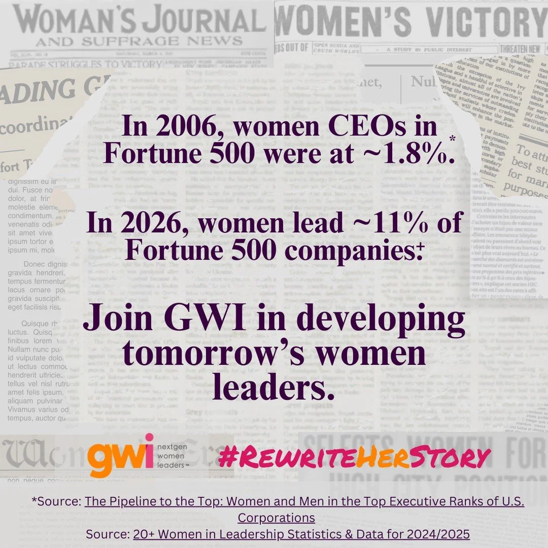 If we want to continue to see the number of women in leadership grow, we know we need to prepare girls to lead early. ⁠
⁠
This month:⁠
Advocate. Encourage. Support.⁠
⁠
Make Women&rsquo;s History Month measurable.⁠
⁠
#RewriteHerStory #WomensHistoryMon