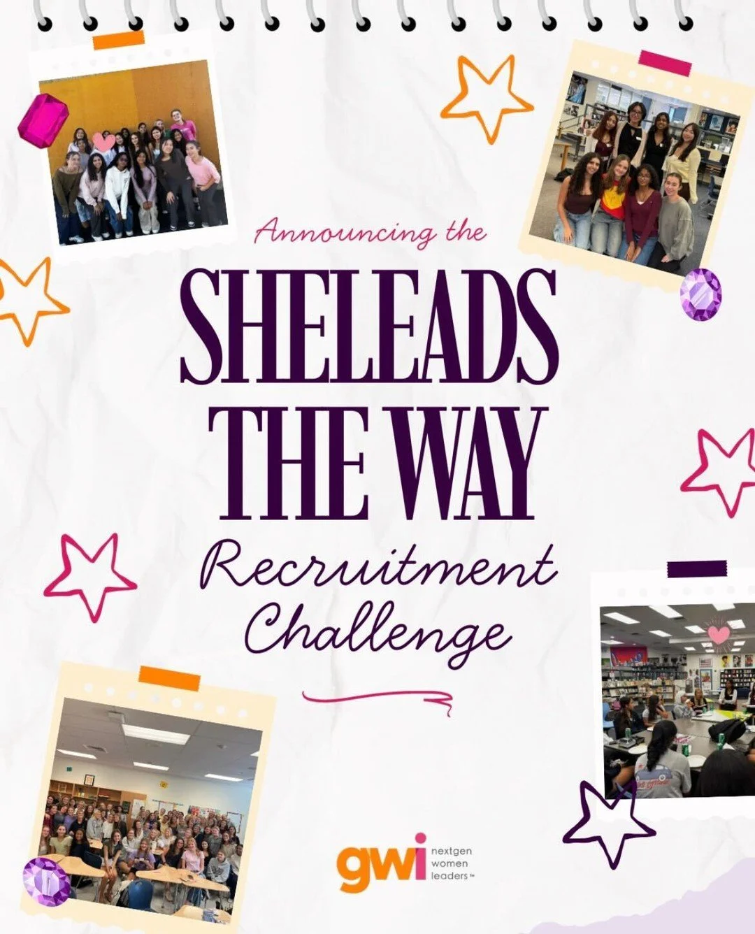 The SheLeads Recruitment Challenge is Underway!⁠
⁠
The SheLeads The Way Recruitment Challenge kicked off in January, with girls from SheLeads clubs across the world competing to grow their membership, build their presence, and lead with impact. Parti