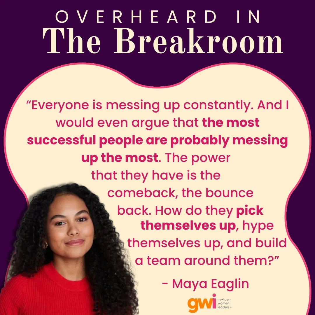 Real talk from our recent Breakroom: success isn&rsquo;t about avoiding failure, it&rsquo;s about how you bounce back.⁠
⁠
Maya Eaglin shared powerful insights on resilience, growth, and building the right support system to keep moving forward.⁠
⁠
Thi