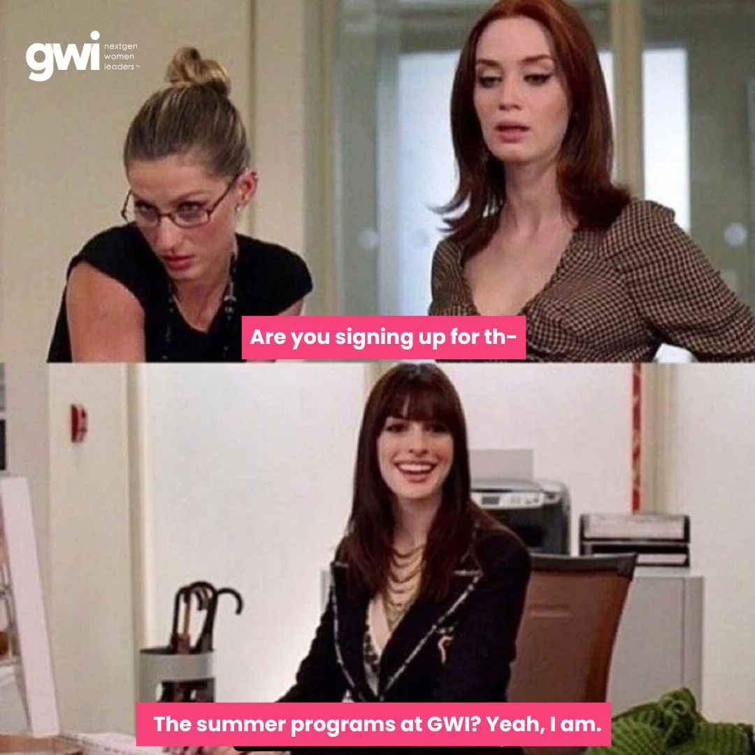While you're buying tickets to see Devil Wears Prada 2 today, don't forget to sign up for GWI's summer programs while you're at it... ⁠
⁠
Graduate from GWI. Level up. Get the job everyone wants.⁠
⁠
That's all. 👠 ✨️⁠