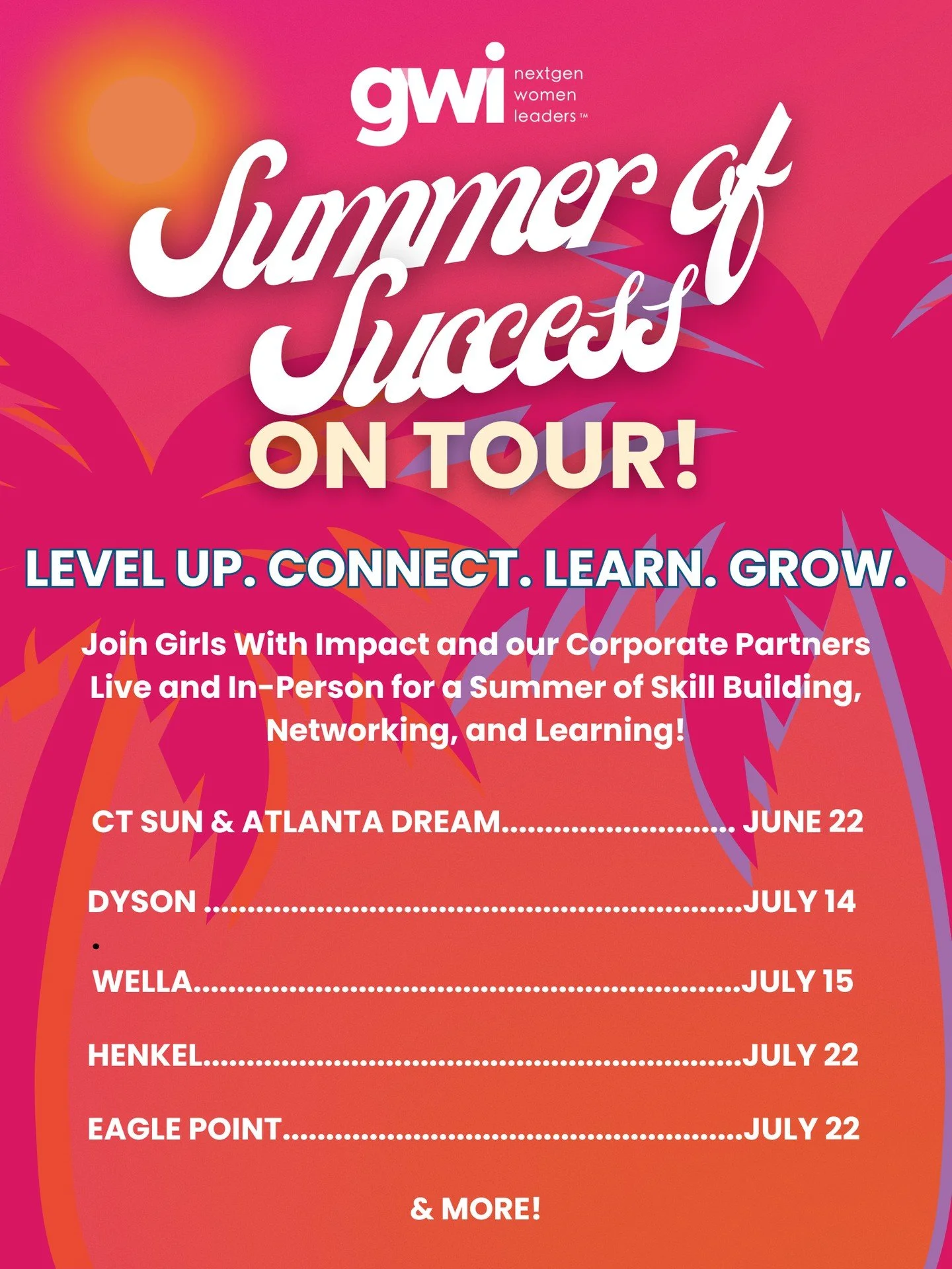 BIG NEWS: The Summer of Success Tour is here!⁠
⁠
This summer, we're giving young women exclusive access to some incredible companies and experiences&mdash;from exploring innovation at Dyson and touring Henkel's labs to networking with professionals a