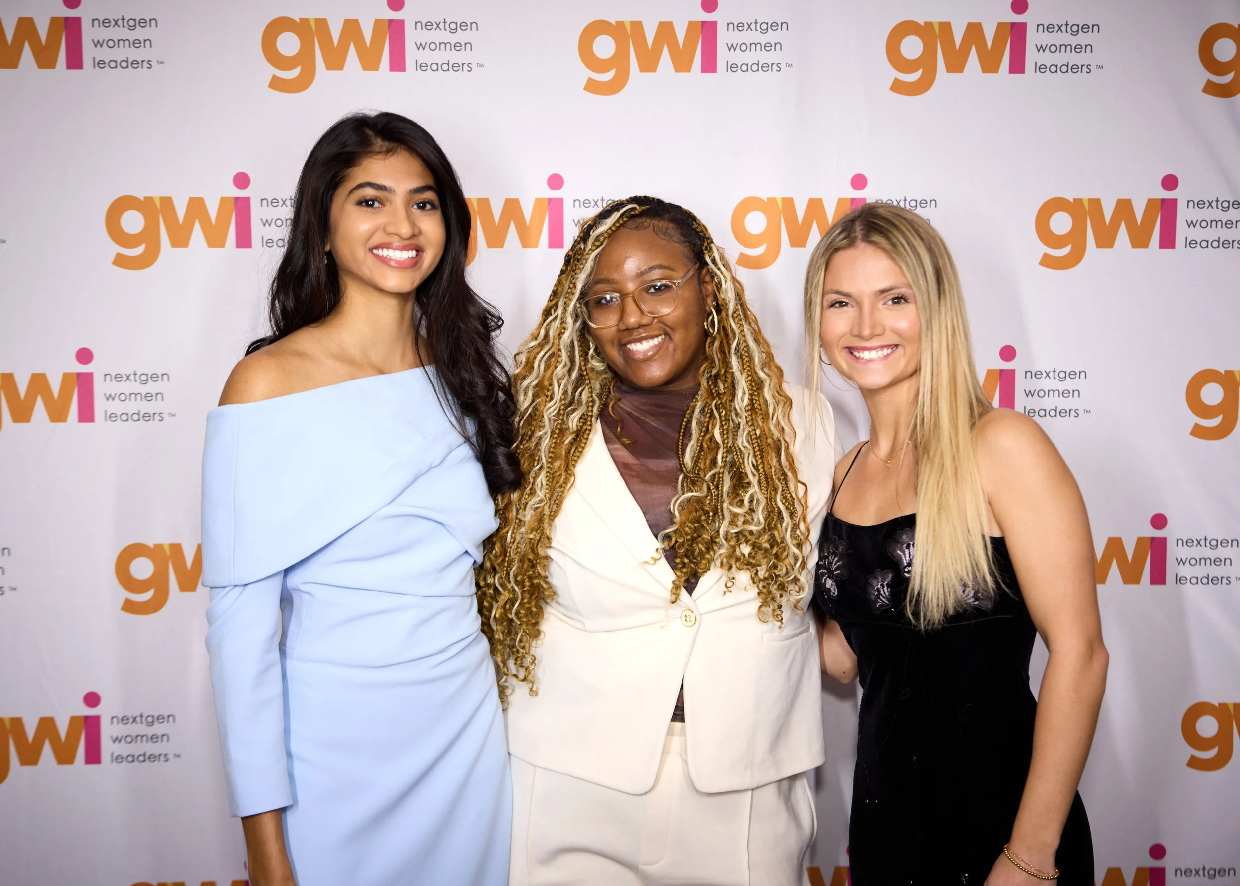 Three GWI graduates at the 2026 GWI Trailblazer Gala