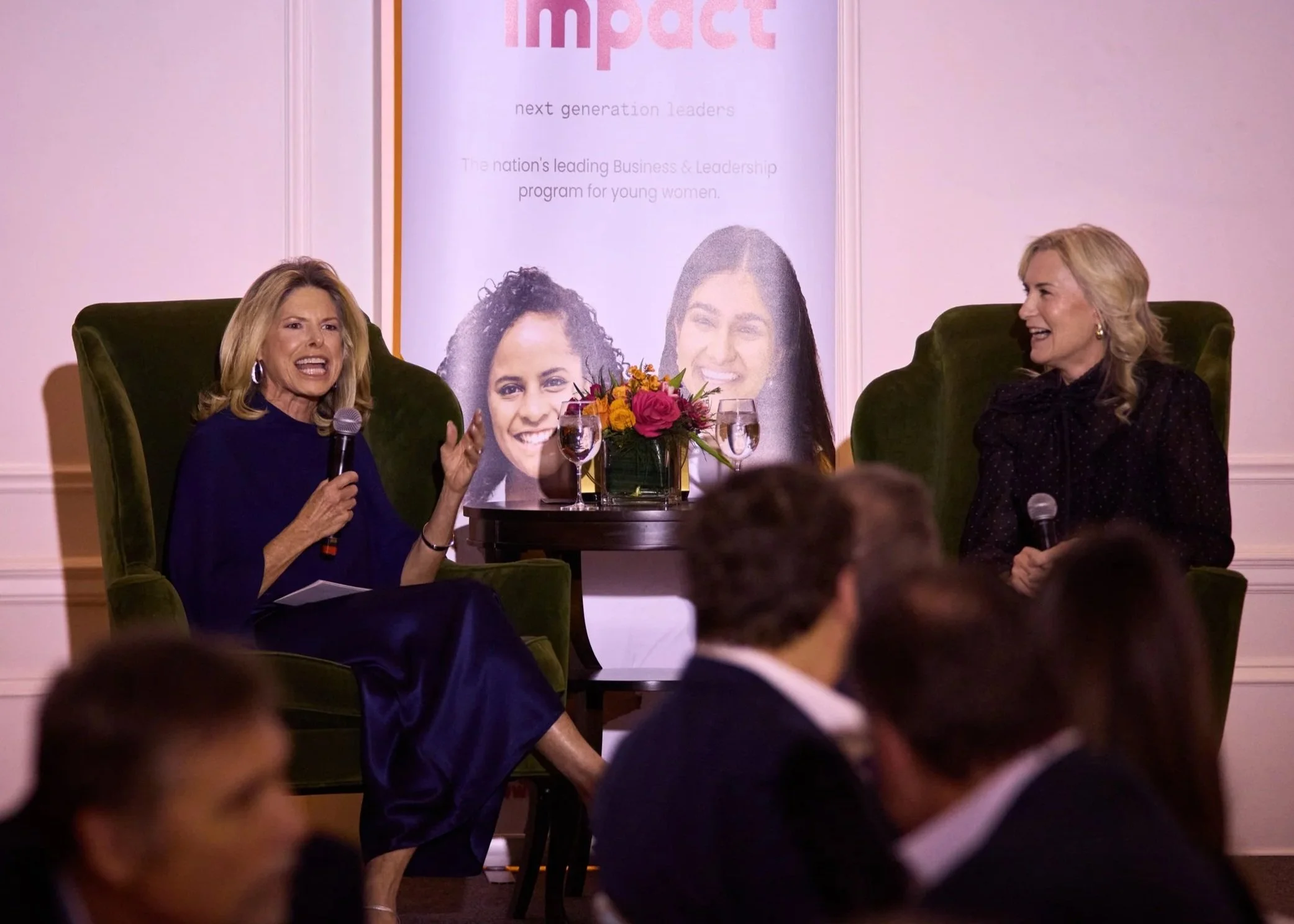 GWI CEO Jennifer Openshaw interviews CEO of Hello Sunshine Maureen Polo at the 2026 GWI Trailblazer Gala