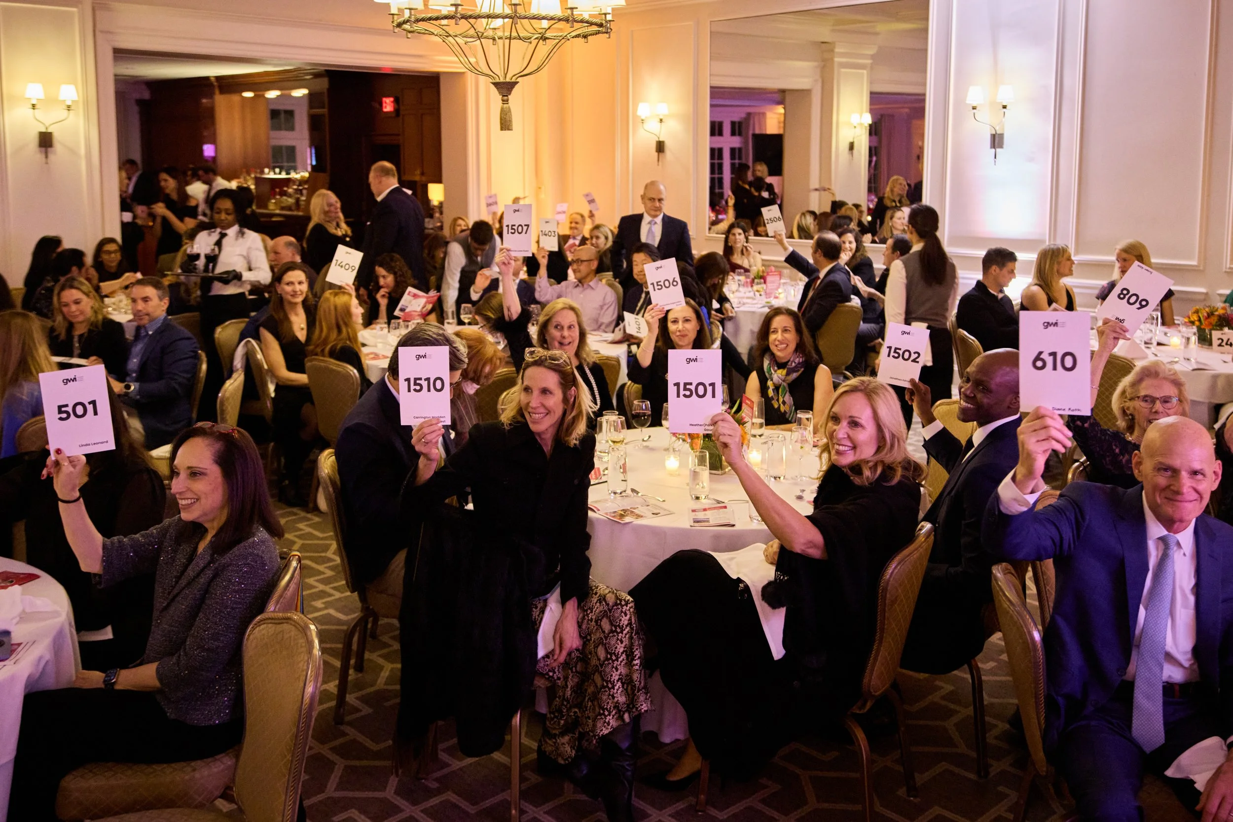 Auction and paddle raise at the 2026 GWI Trailblazer Gala