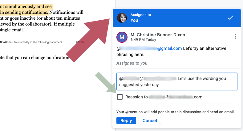 HOW TO USE GOOGLE DOCS: NOTIFICATIONS — Zizia Studio