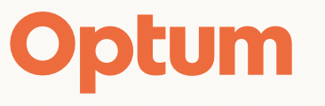 Optum logo in orange and white