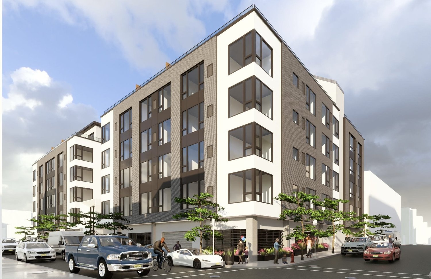 Rendering of 5900 Washington St, West New York, NJ: Rental building