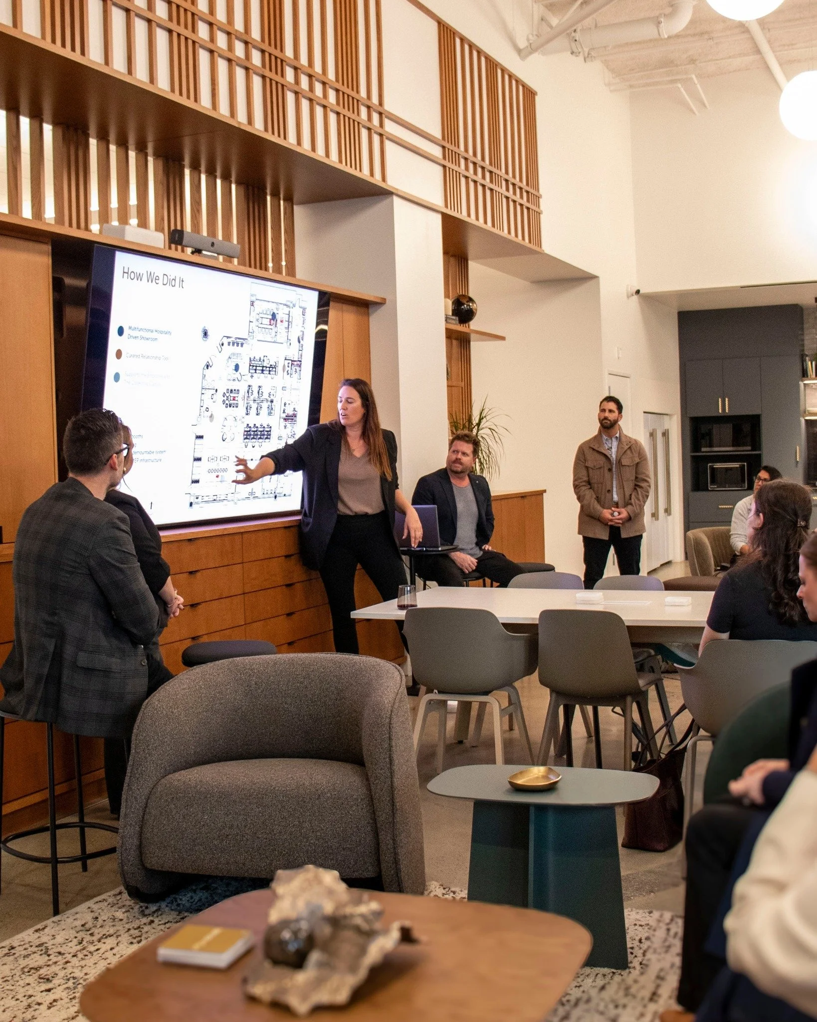 Huge kudos to Nina, Design Director, for representing AP+I at last night&rsquo;s IIDA event at The Collective showroom! 👏 She presented alongside Phil from @pacificridgebuilders and Erick, Nick, and Ashley from @collectivespaces_, sharing insights o