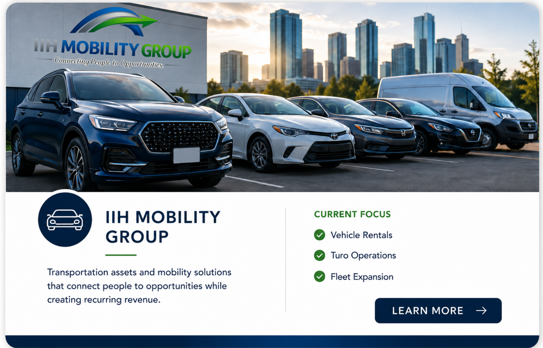 IIH Mobility Group vehicle rental and transportation services