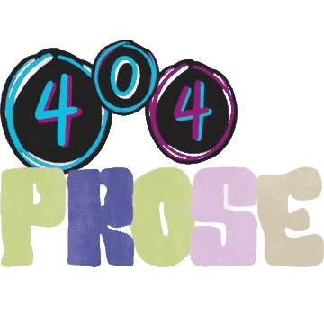 Colorful balloons displaying the numbers 404, with the word 'PROSE' spelled out in large, colorful letters underneath.