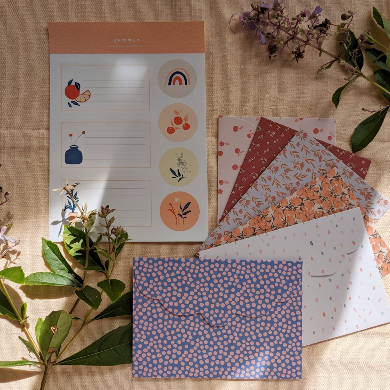 Ruffle Envelope Set