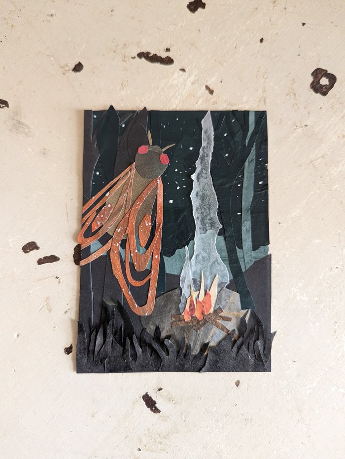The Fruit of Dragons collage zine