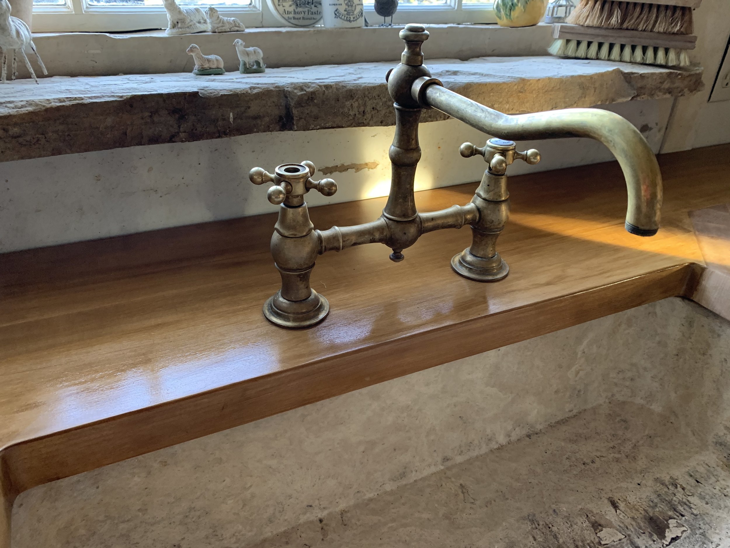 Custom build and install of maple endgrain countertop