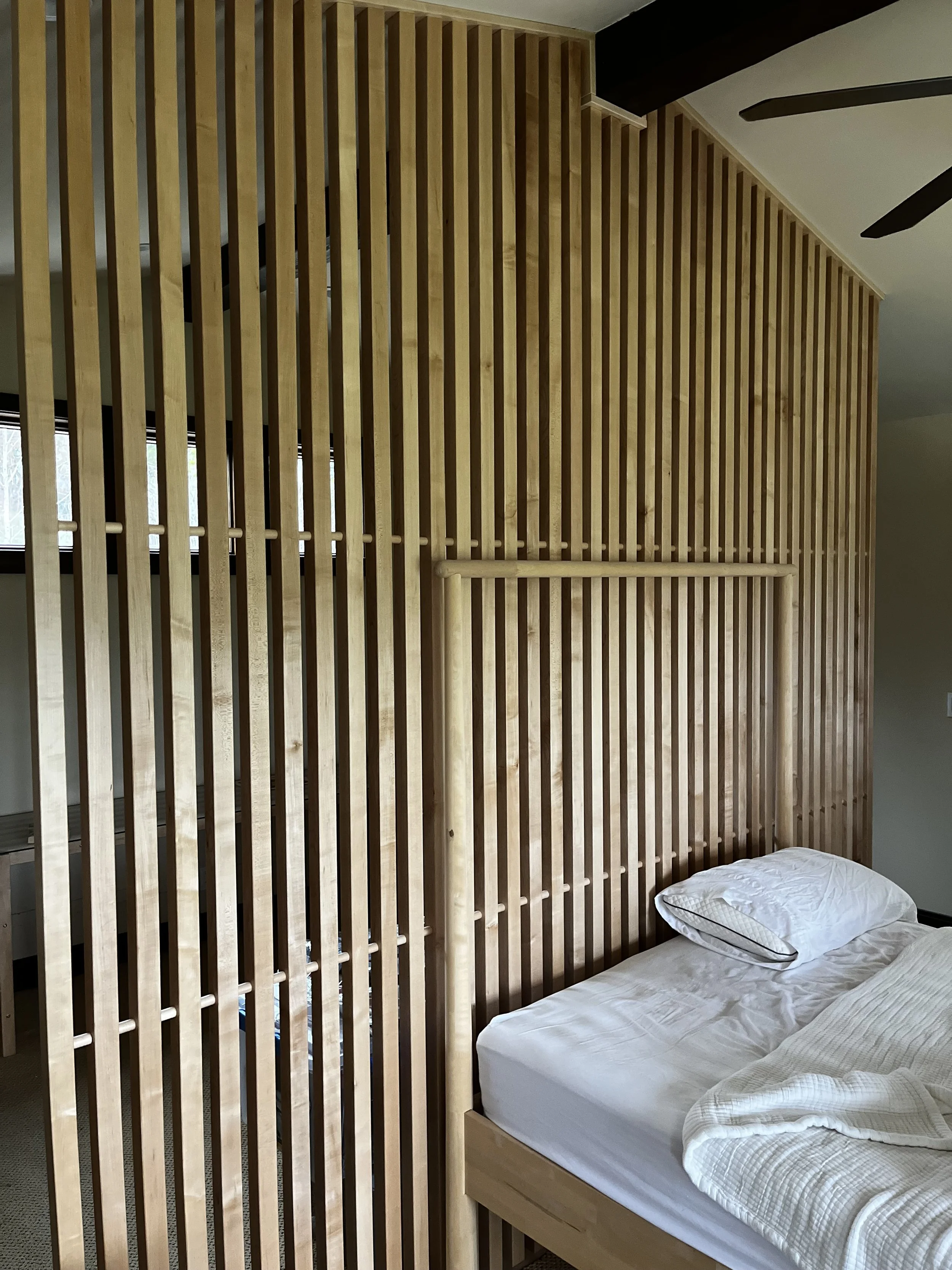 Design, build and install of division wall in maple