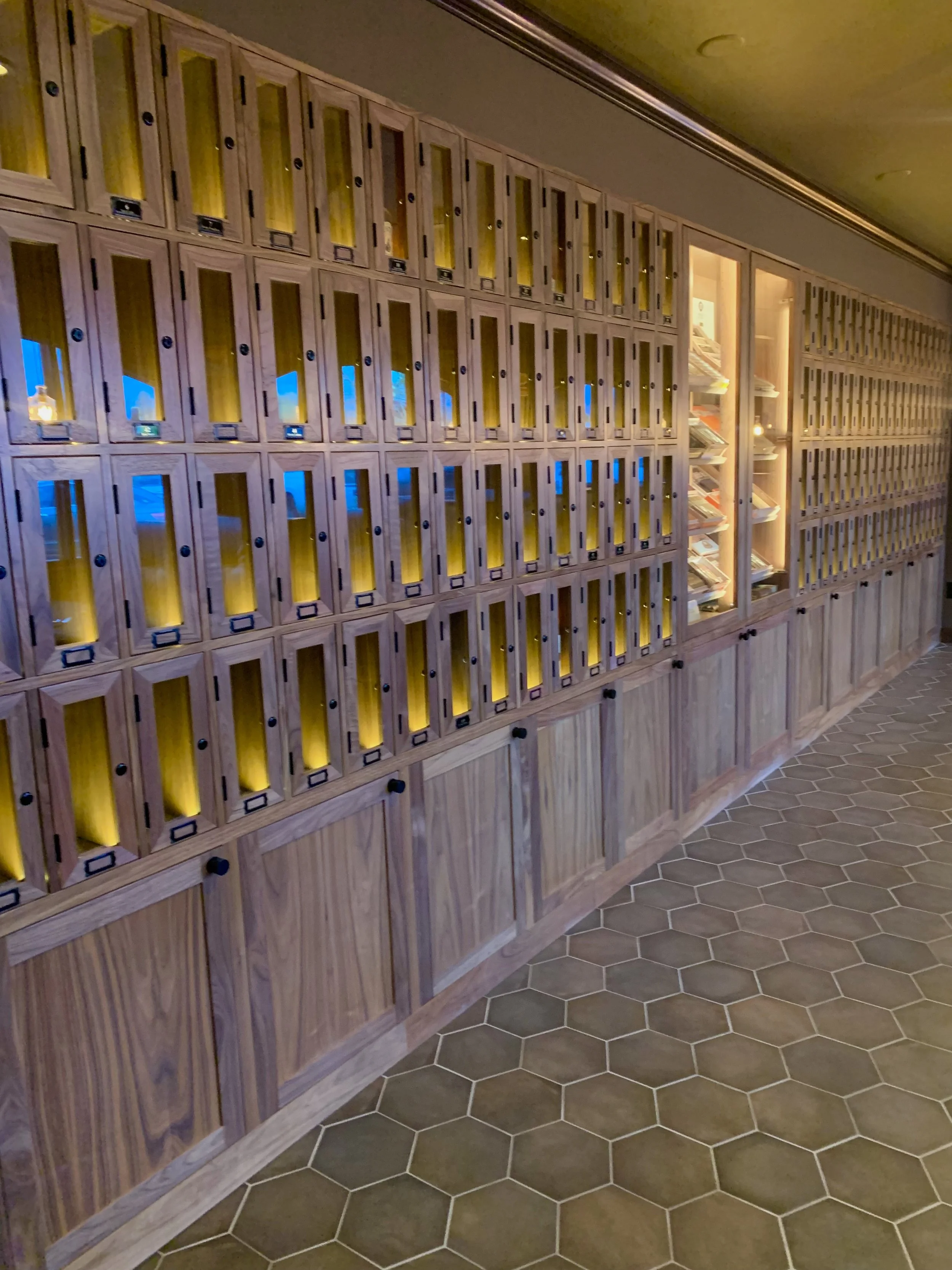 Design, build and install of private whisky lockers and humidor