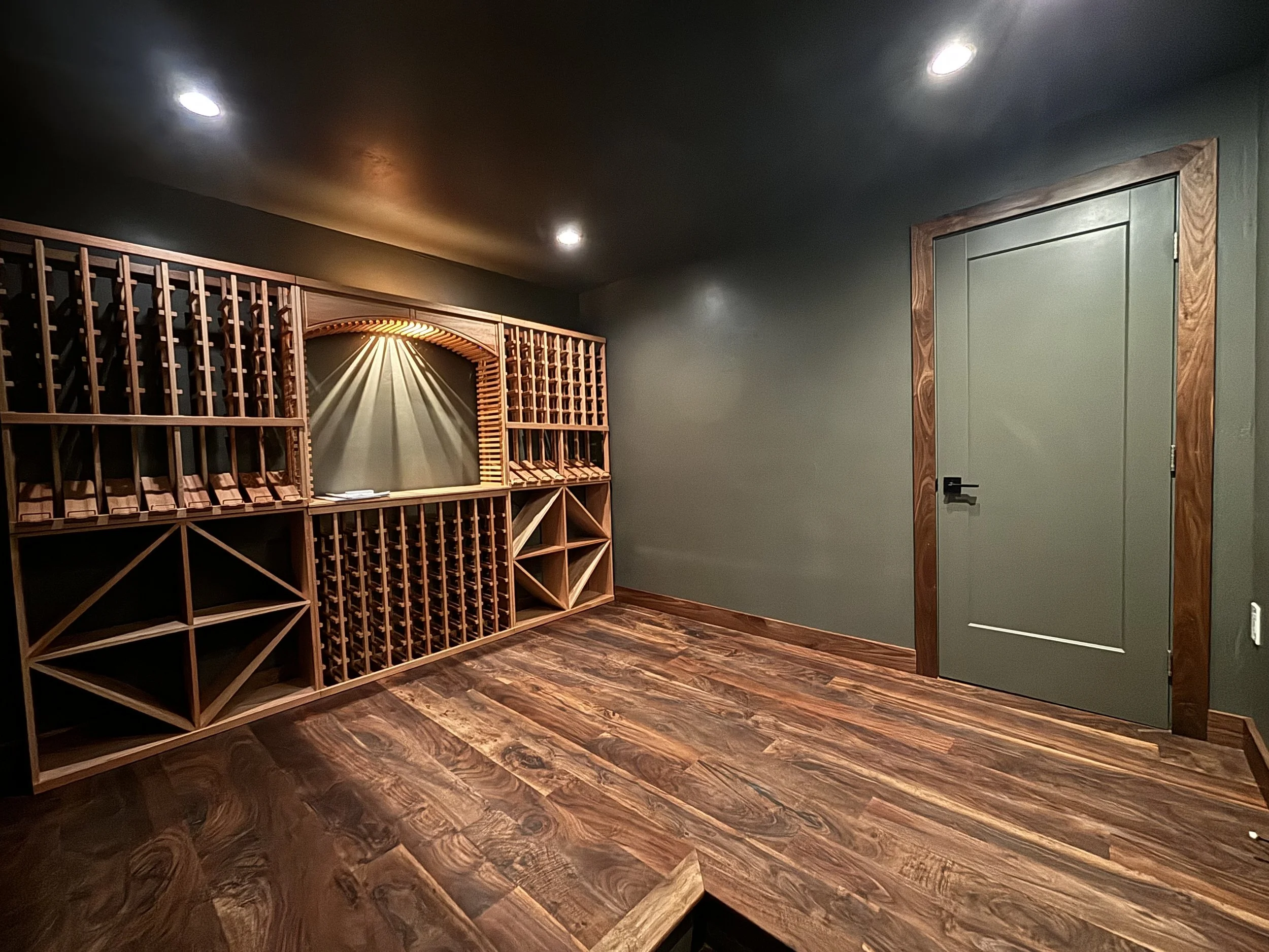 Buildout of wine cellar