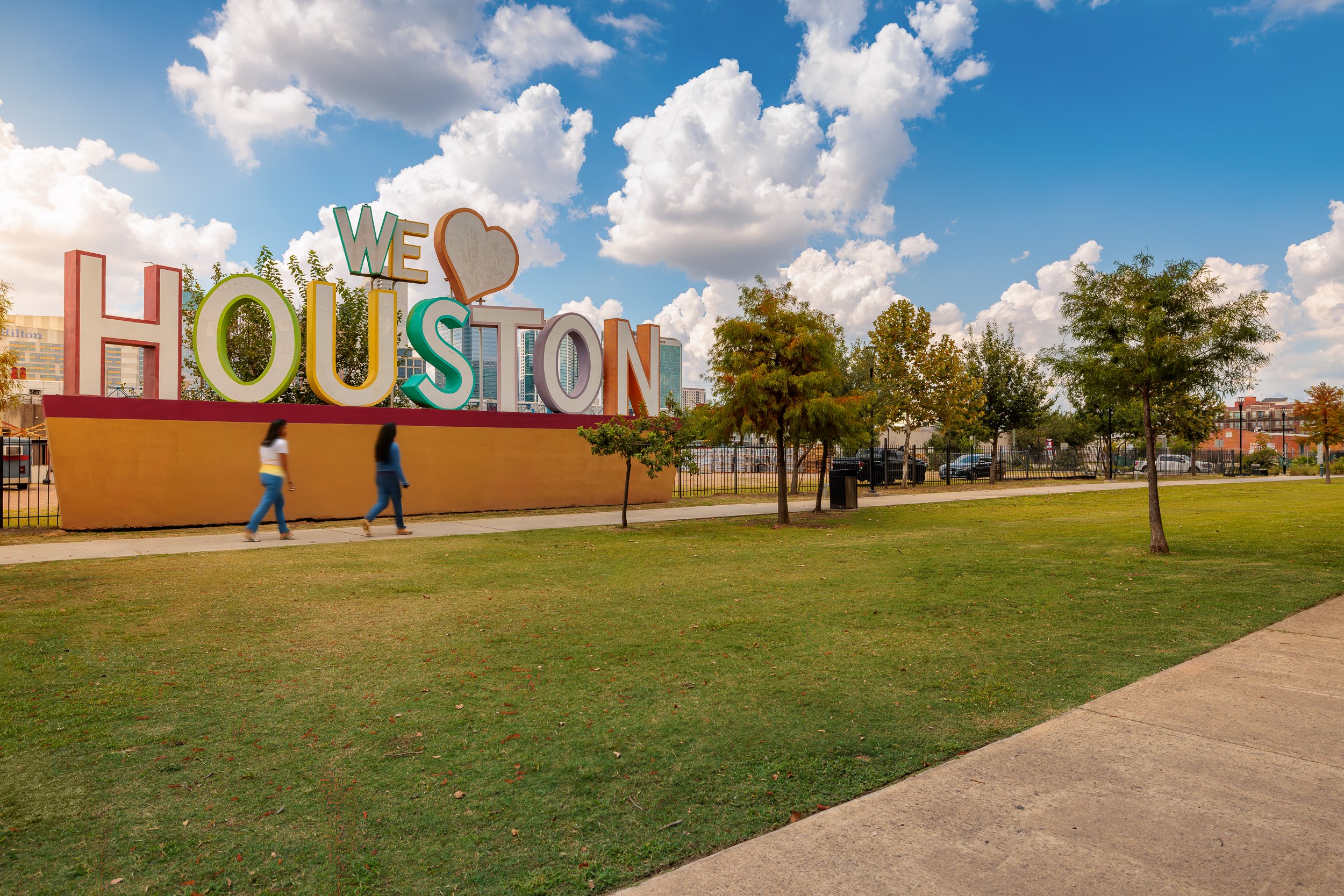 We Love Houston sign, EaDo