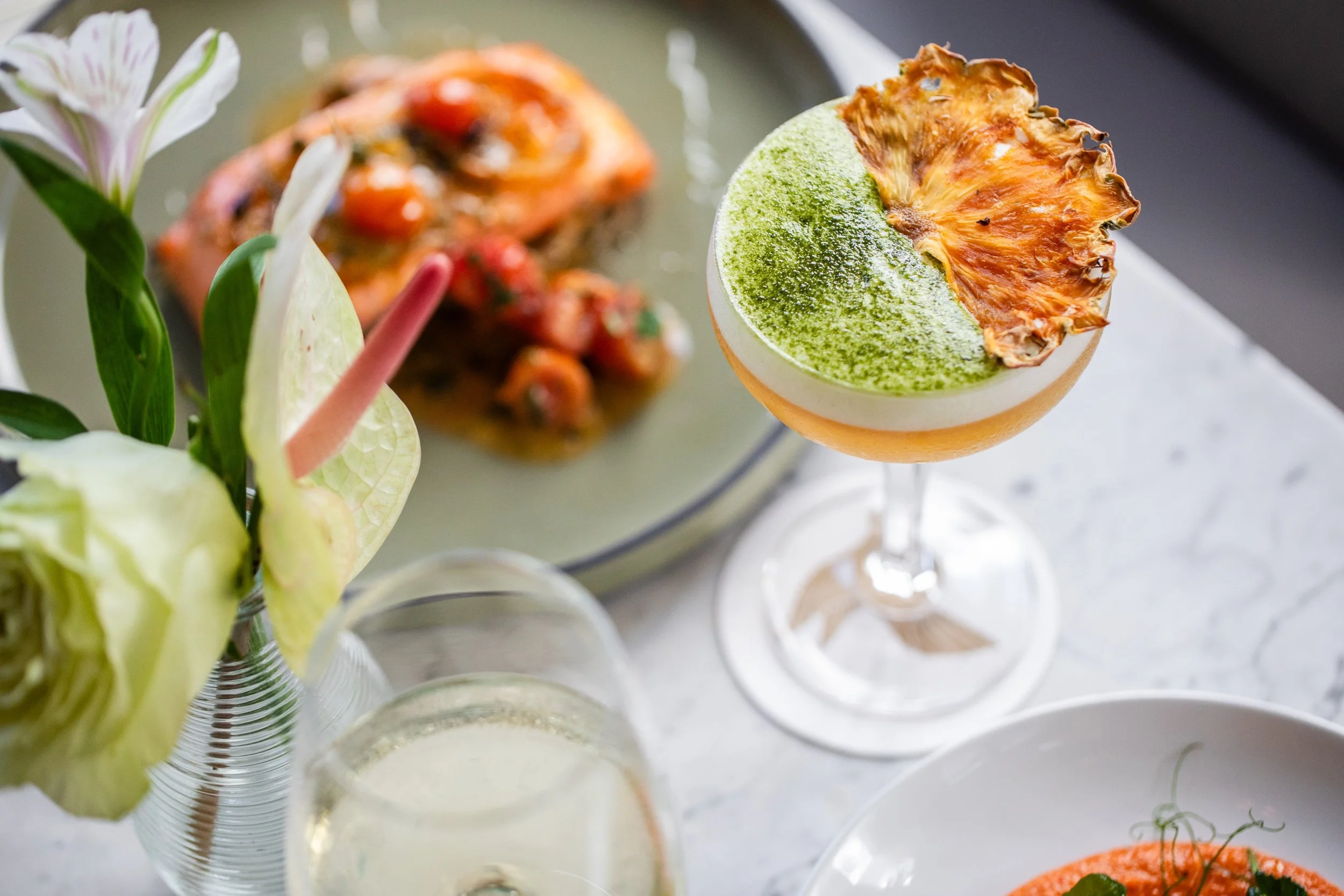 Piña Suave winter cocktail — lifestyle