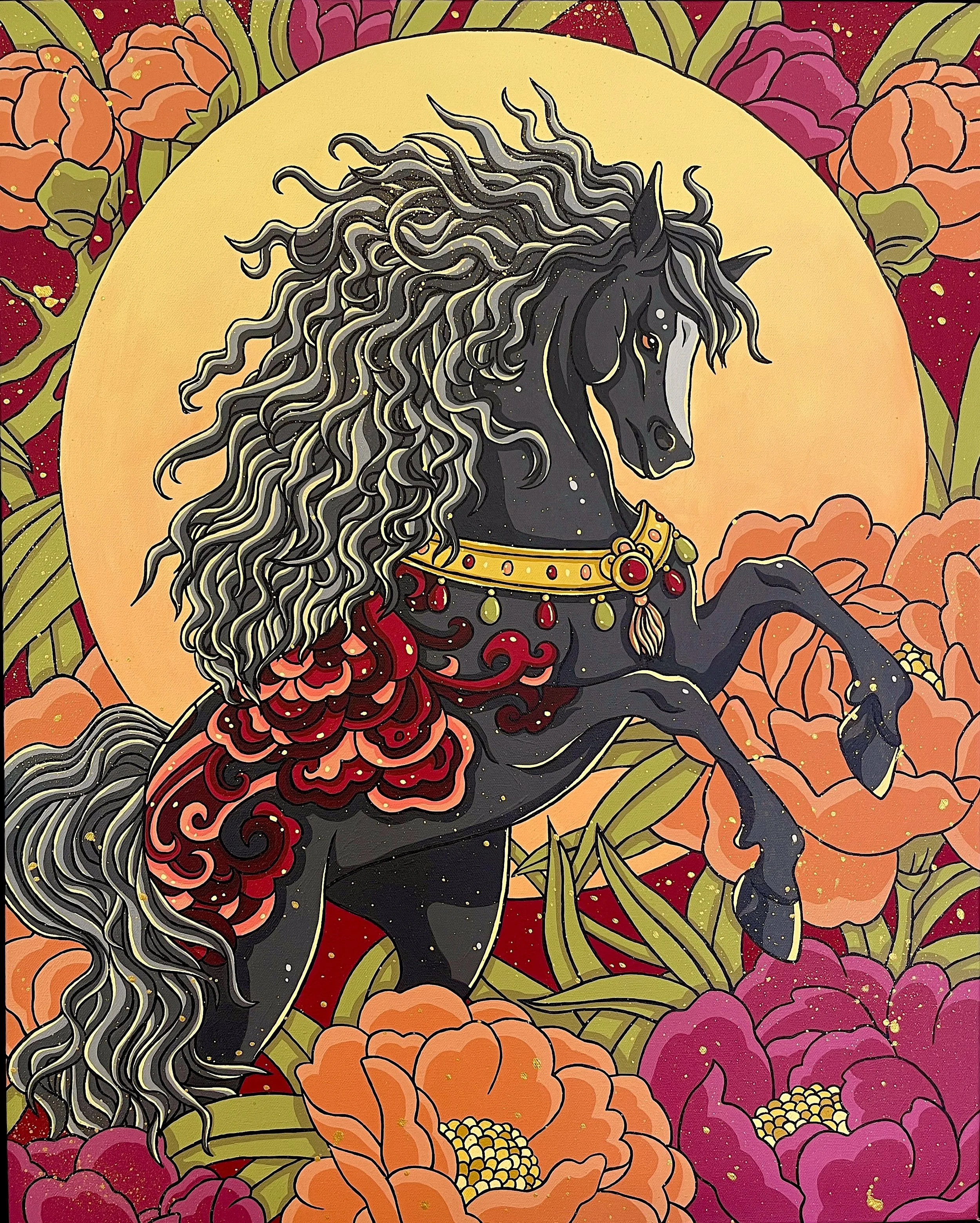 Fire Horse (Original Painting)