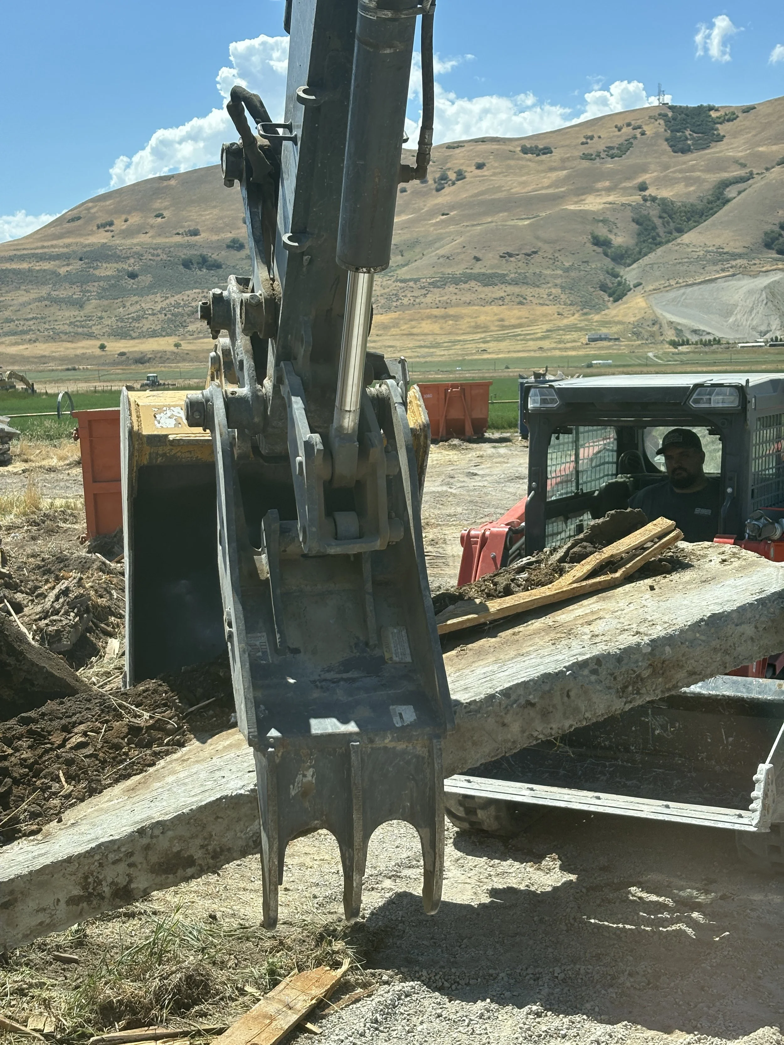 Farm and concrete demolition in Northern Utah