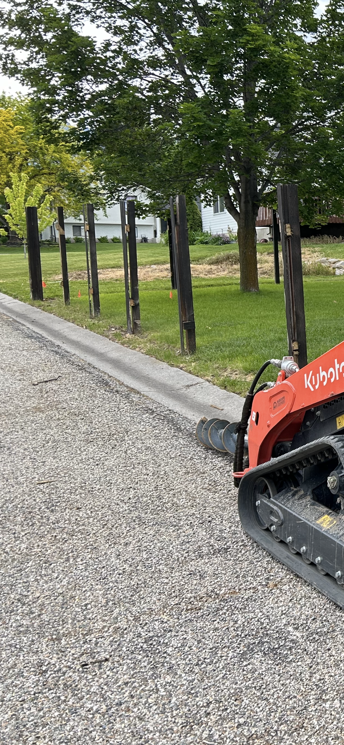 Fence demolition in Cache County Utah