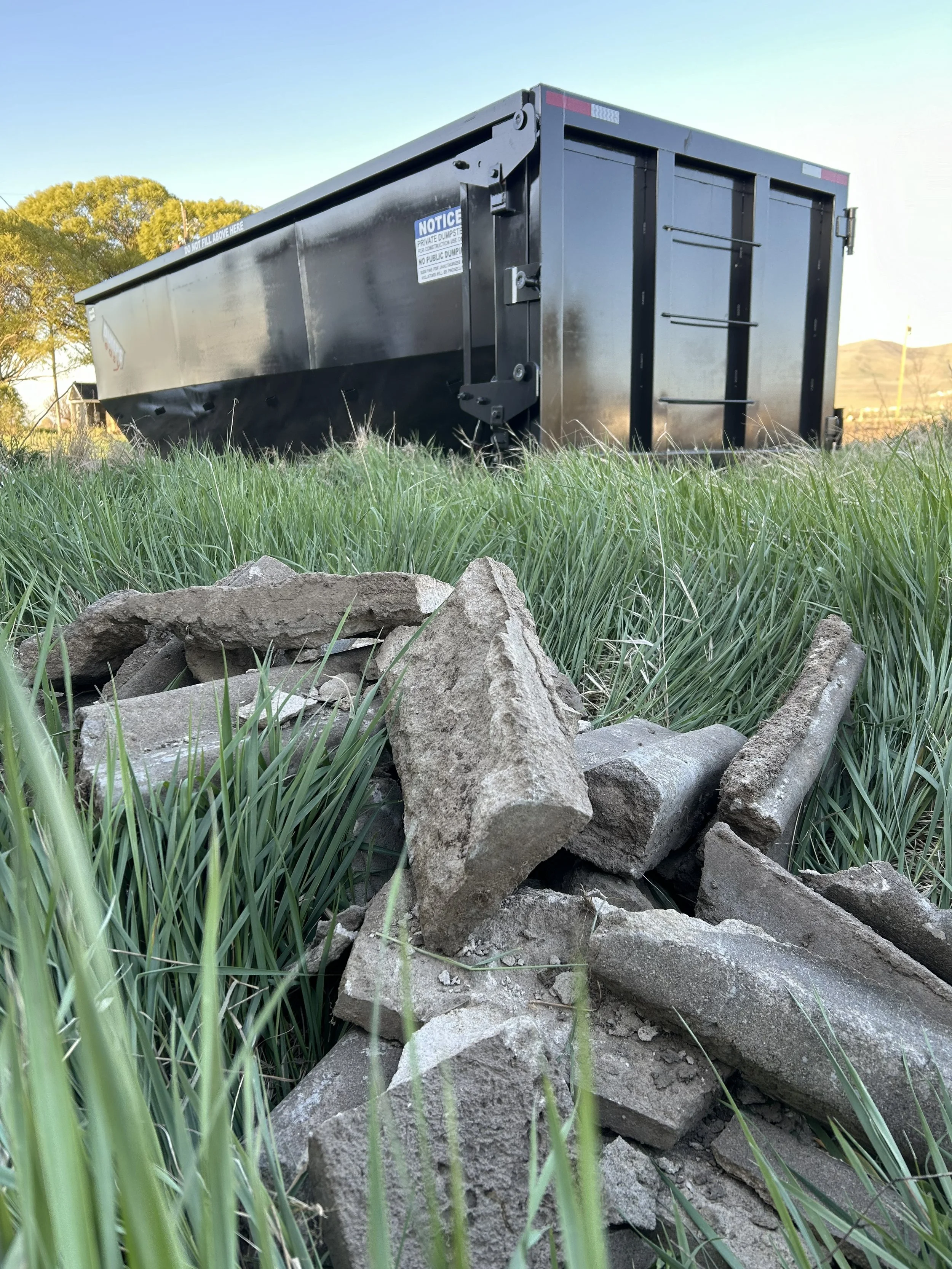 Concrete removal in Cache County Utah