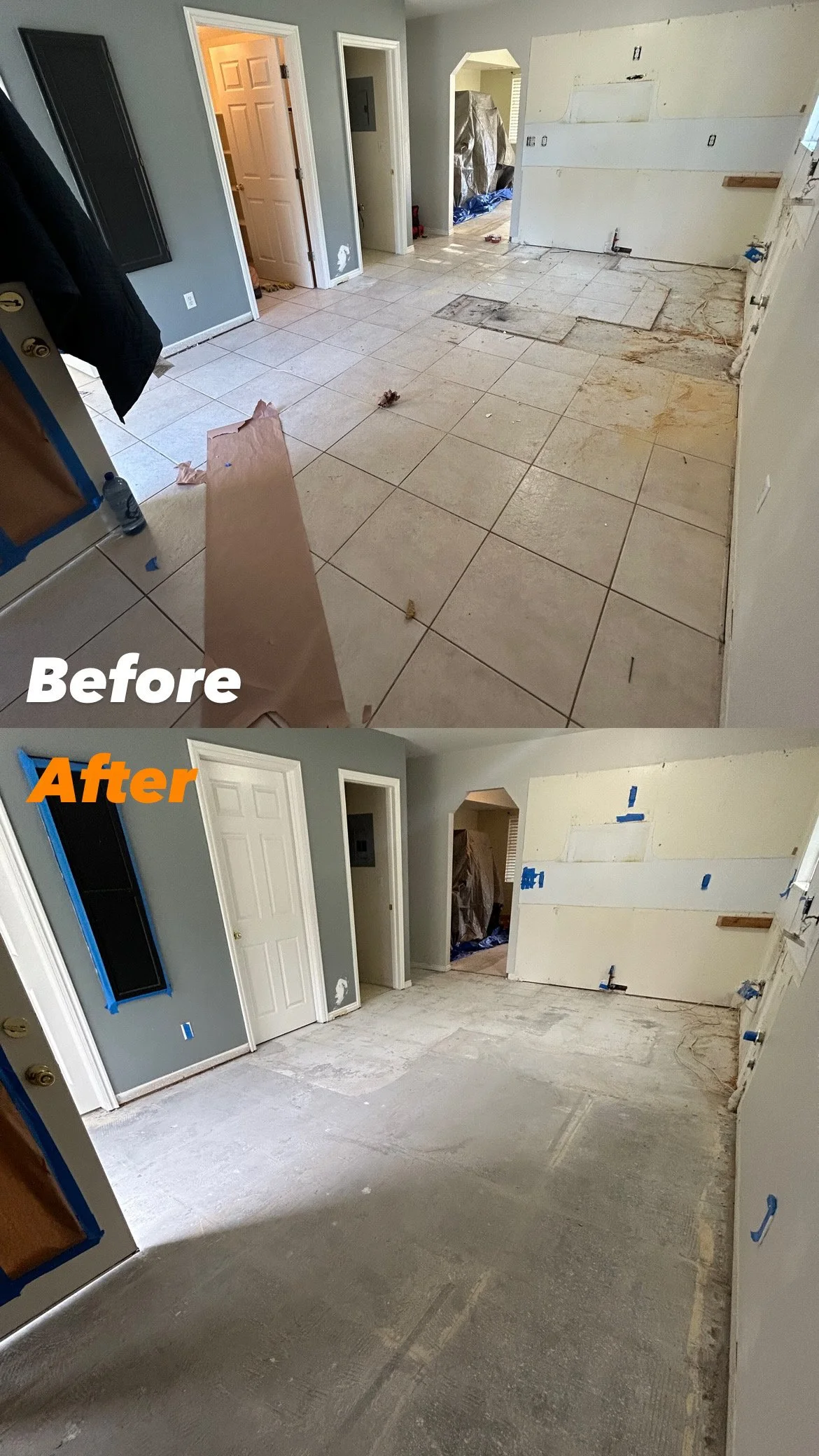 Tile Demolition in Nibley, Utah