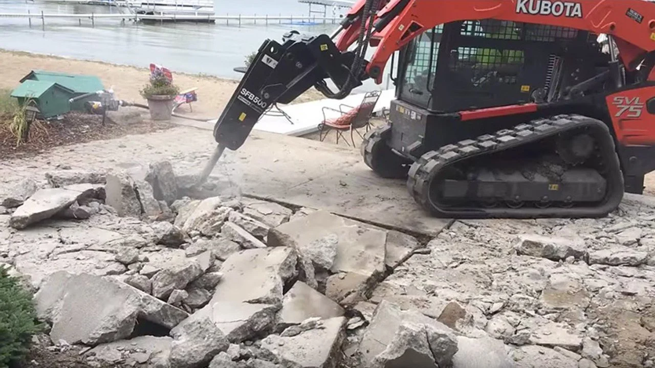 Concrete demolition in Northern Utah