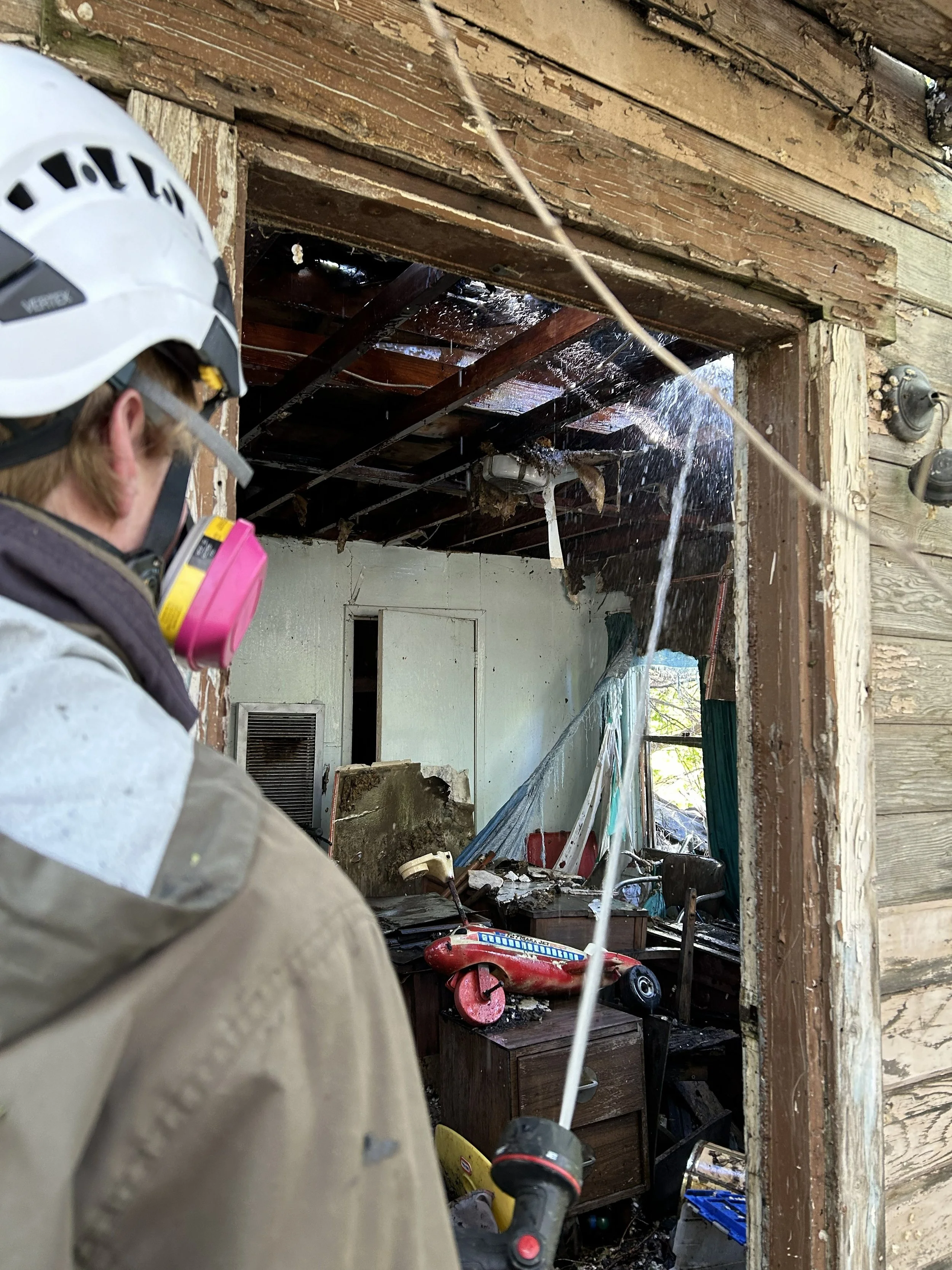 House and barn demolition in Northern Utah