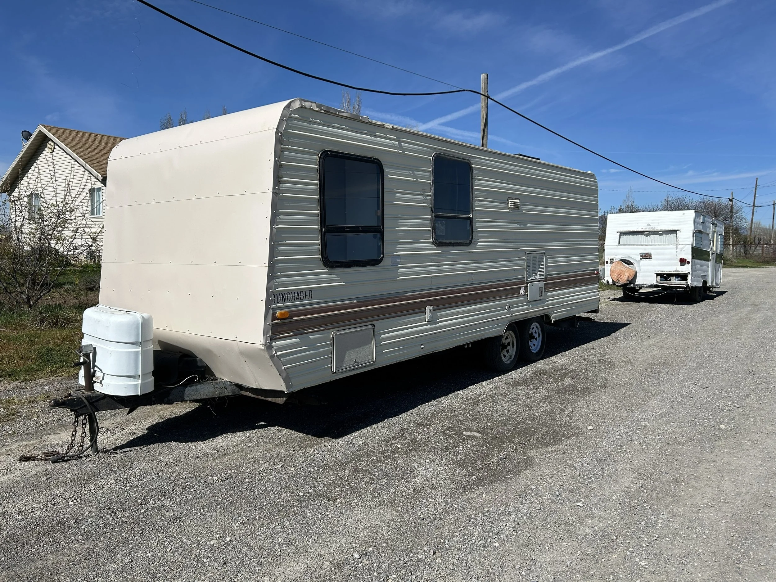 RV camper trailer removal in Logan, Utah