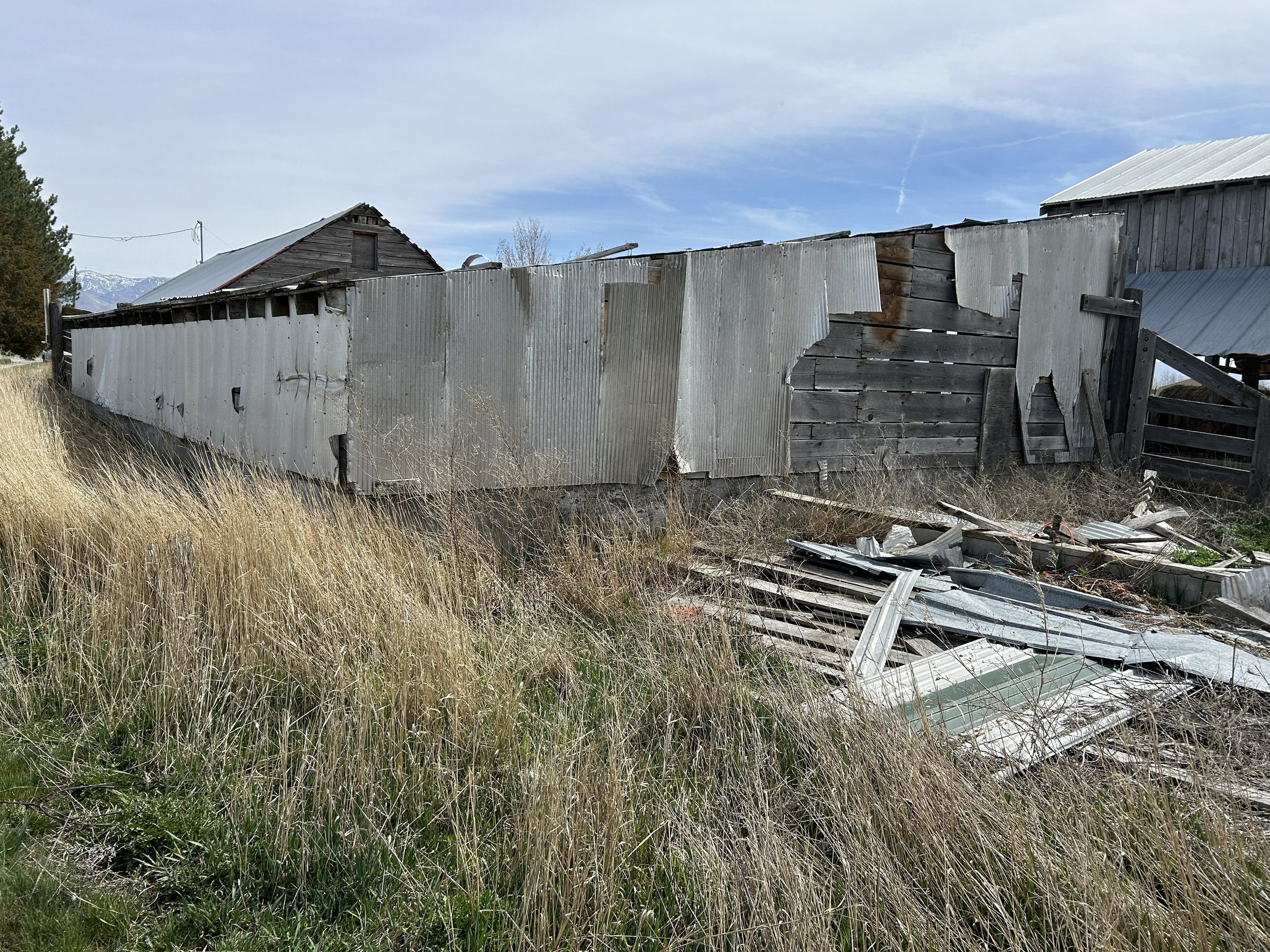 Barn demolition in Northern Utah