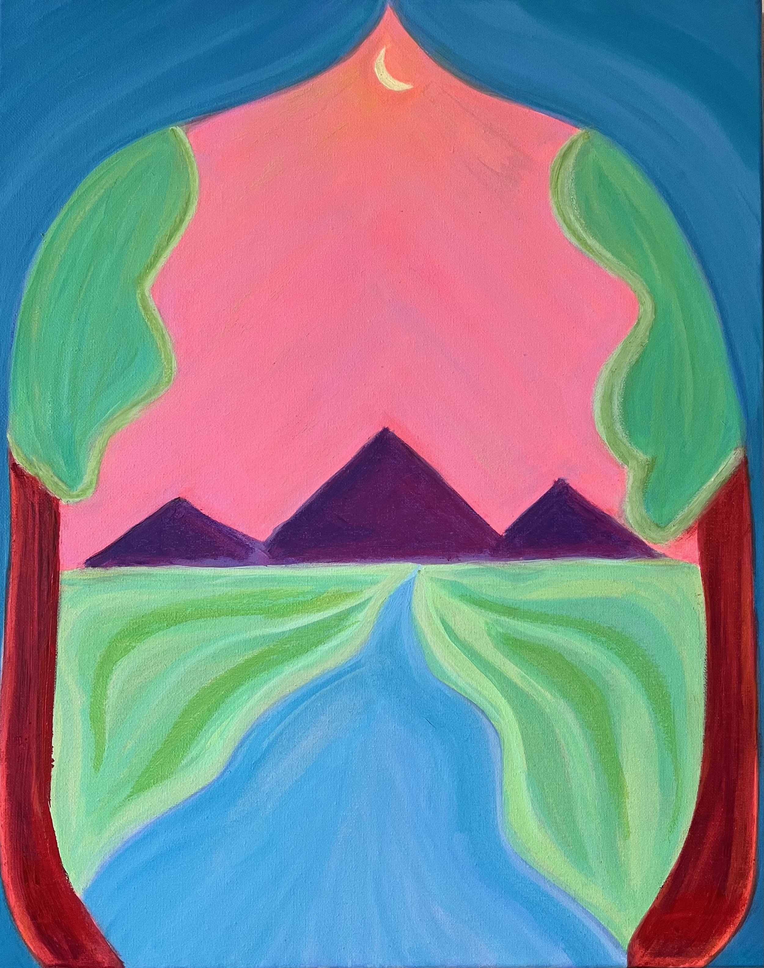 Pathway to Transformation 16"x20" Oil Pastel, Tempera, and Acrylic on Canvas
Price Upon Request