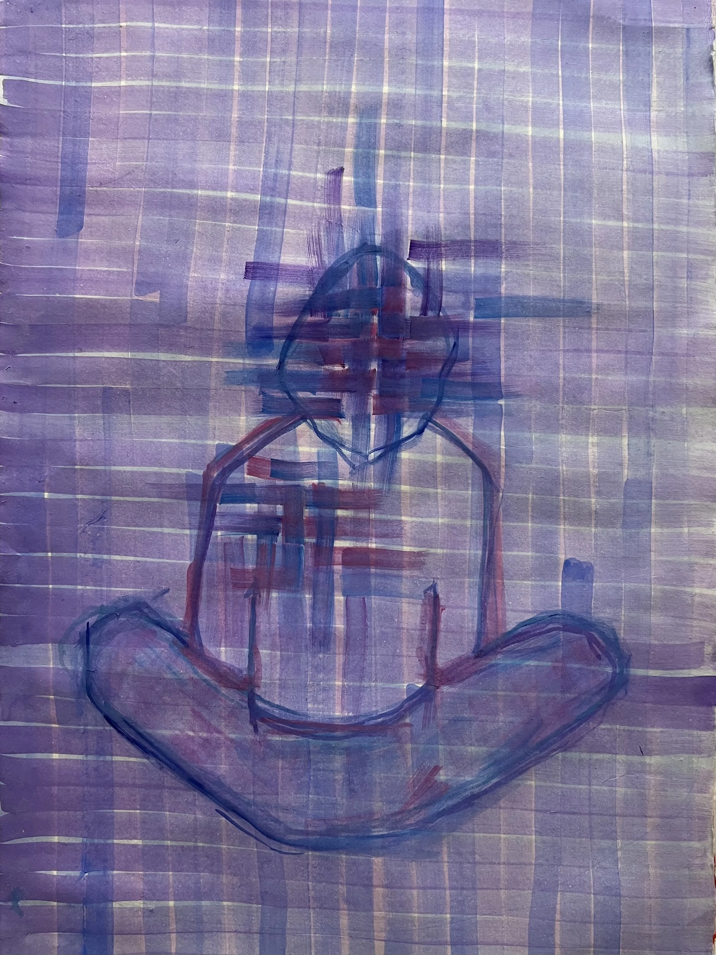 Seeking Stillness
Acrylic and watercolor on hanji paper
36.5 x 24.5 inches