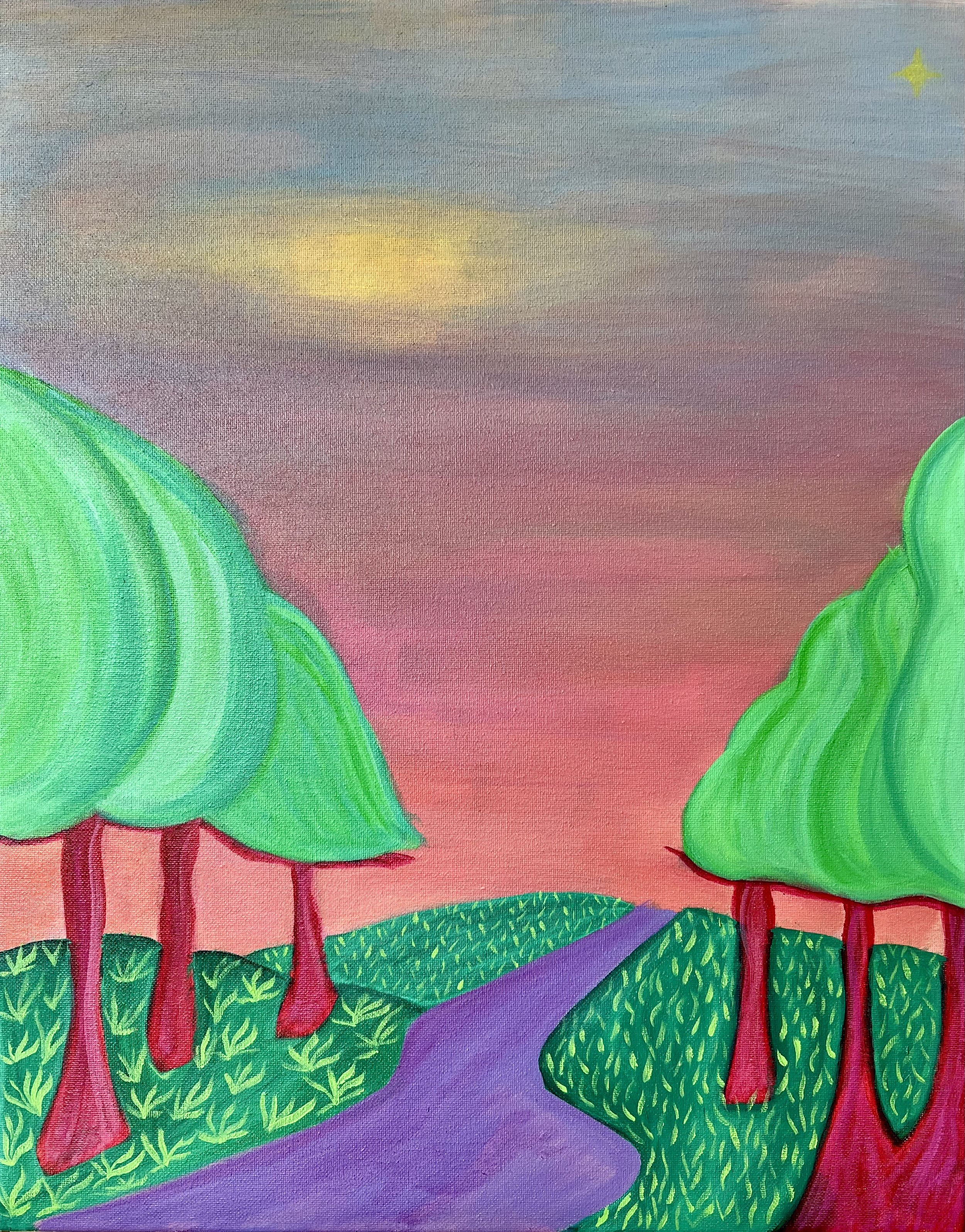 Path to Summer Evening Star 16"x20" Acrylic on Canvas
Price Upon Request
